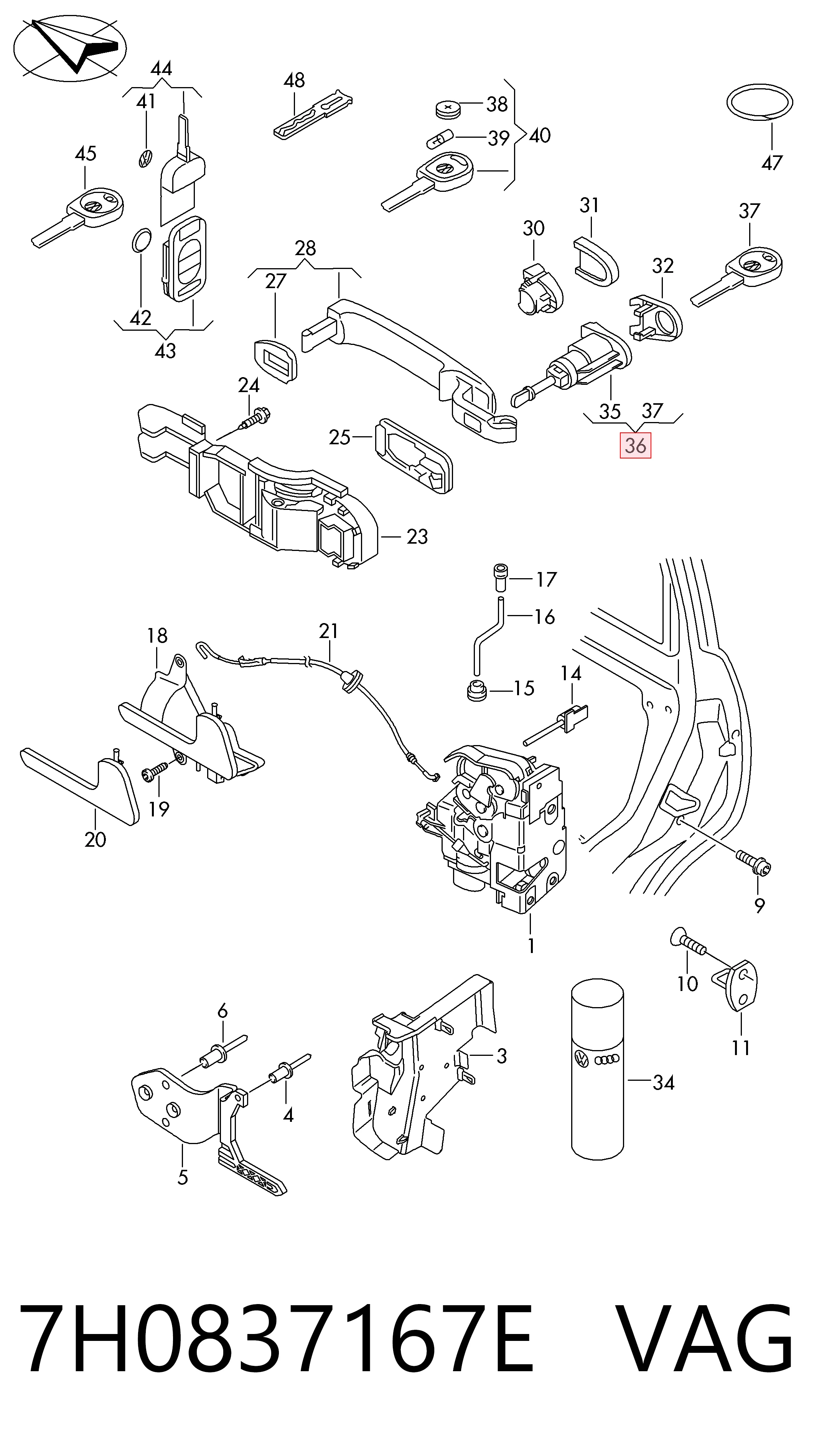 7H0837167E VAG