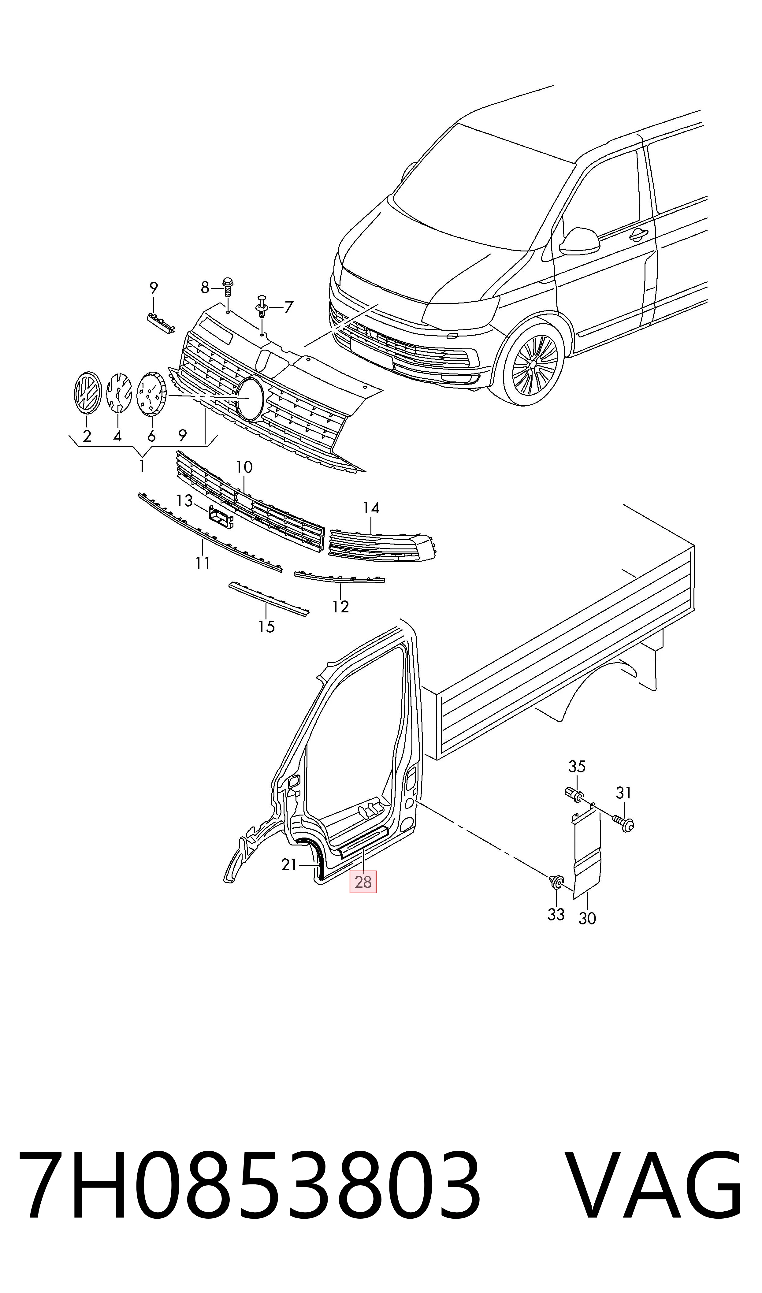  VAG 7H0853803 preço, a partir de 15,52 USD