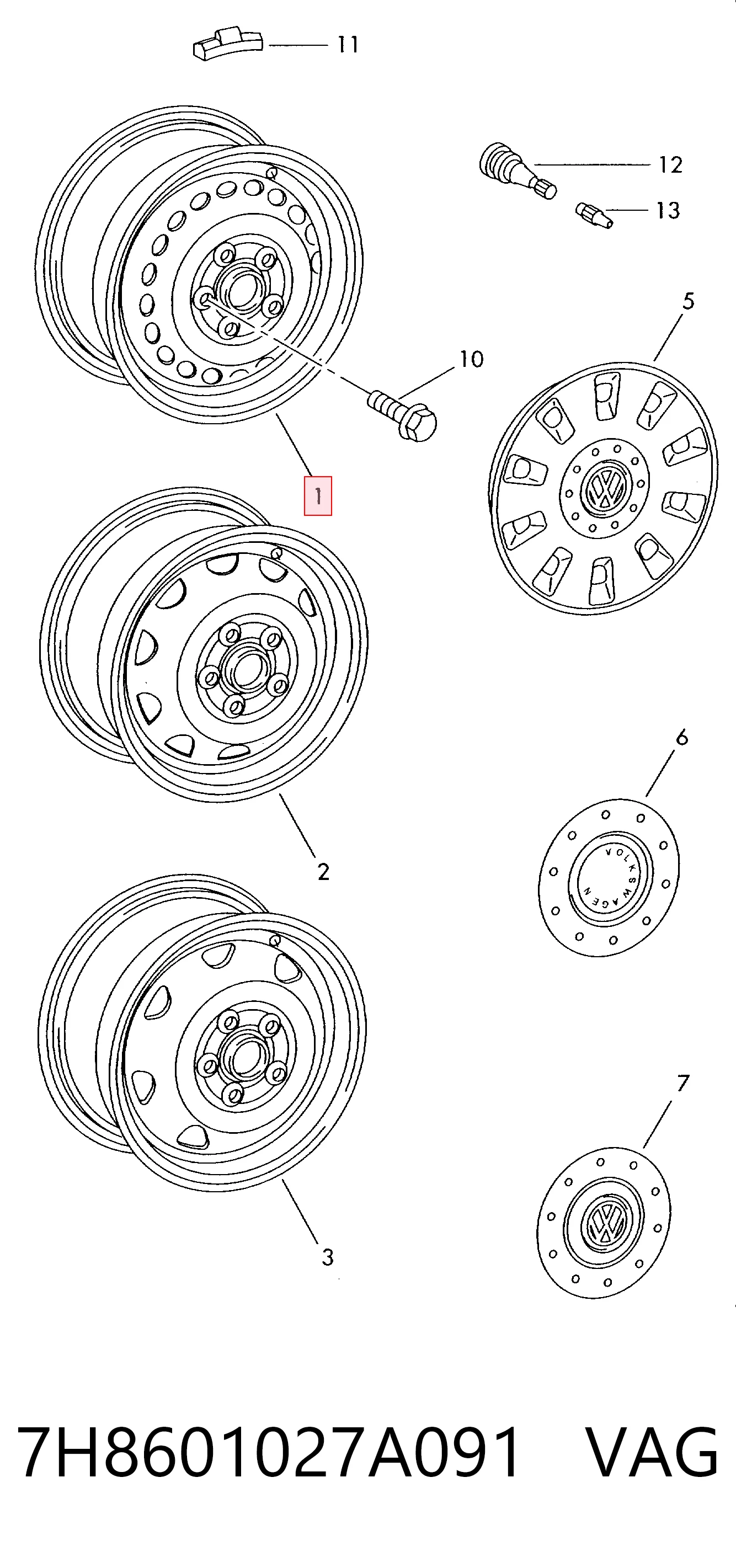 7H8601027A091 VAG