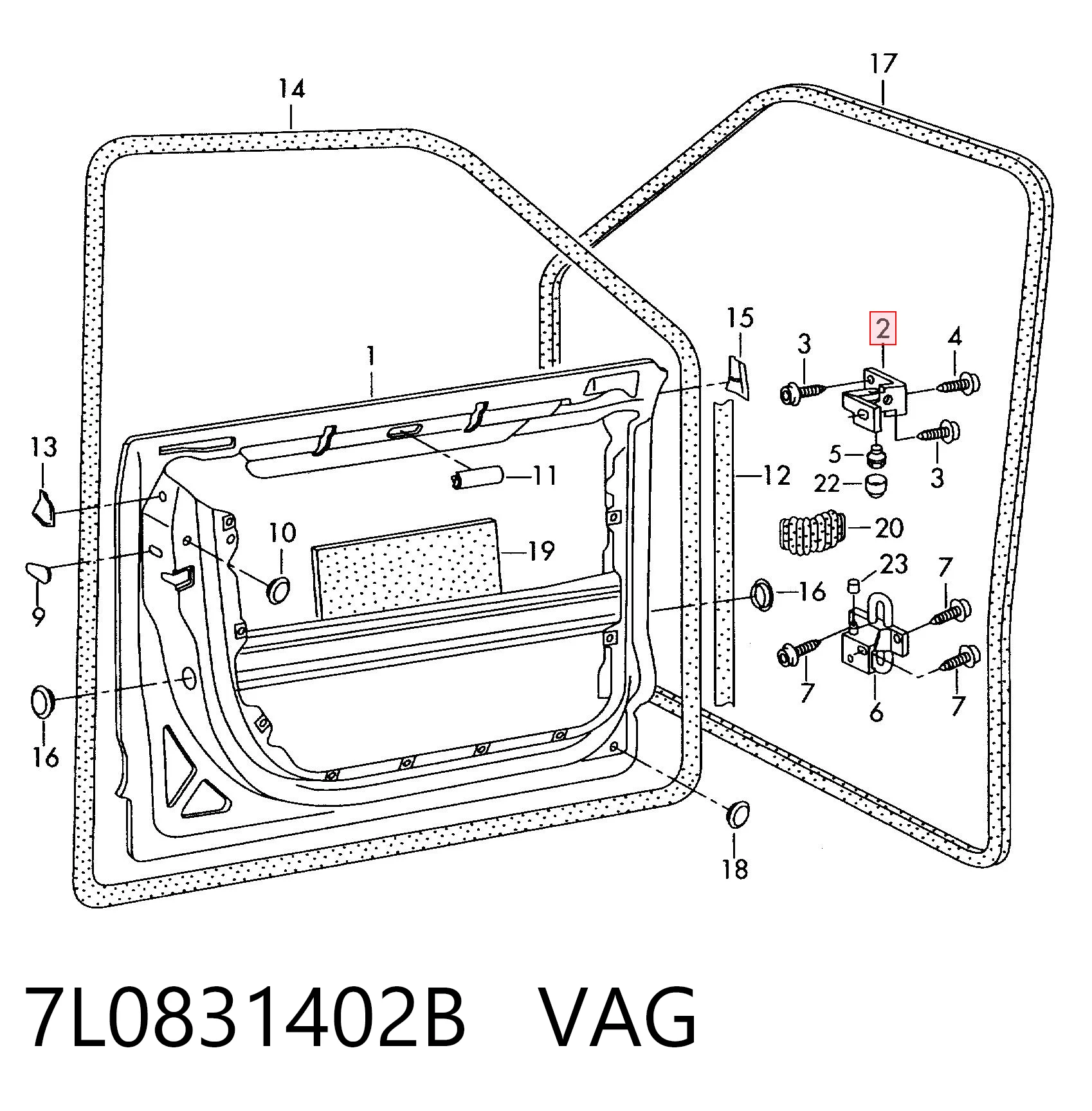 7L0831402B VAG