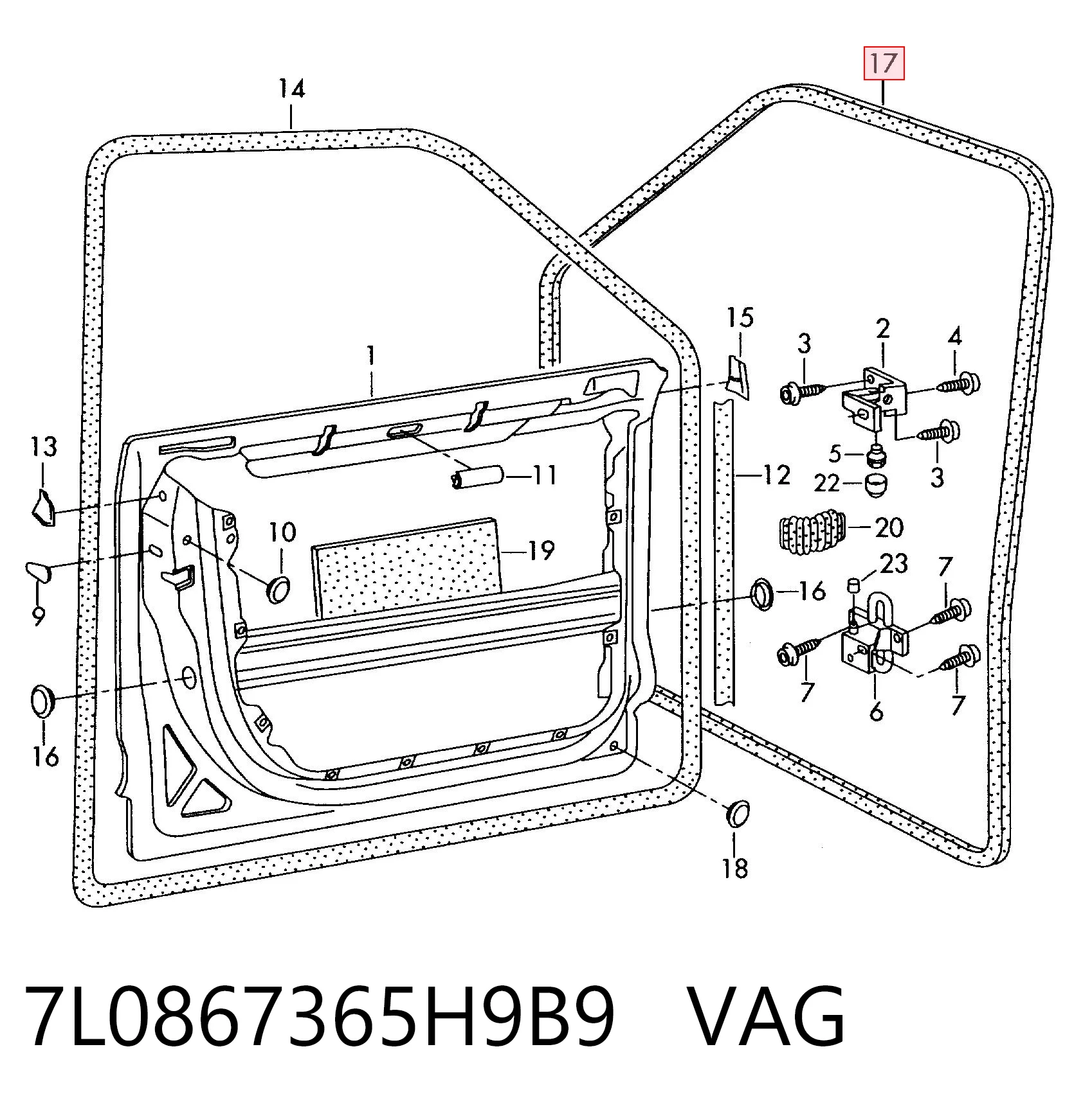 7L0867365H9B9 VAG