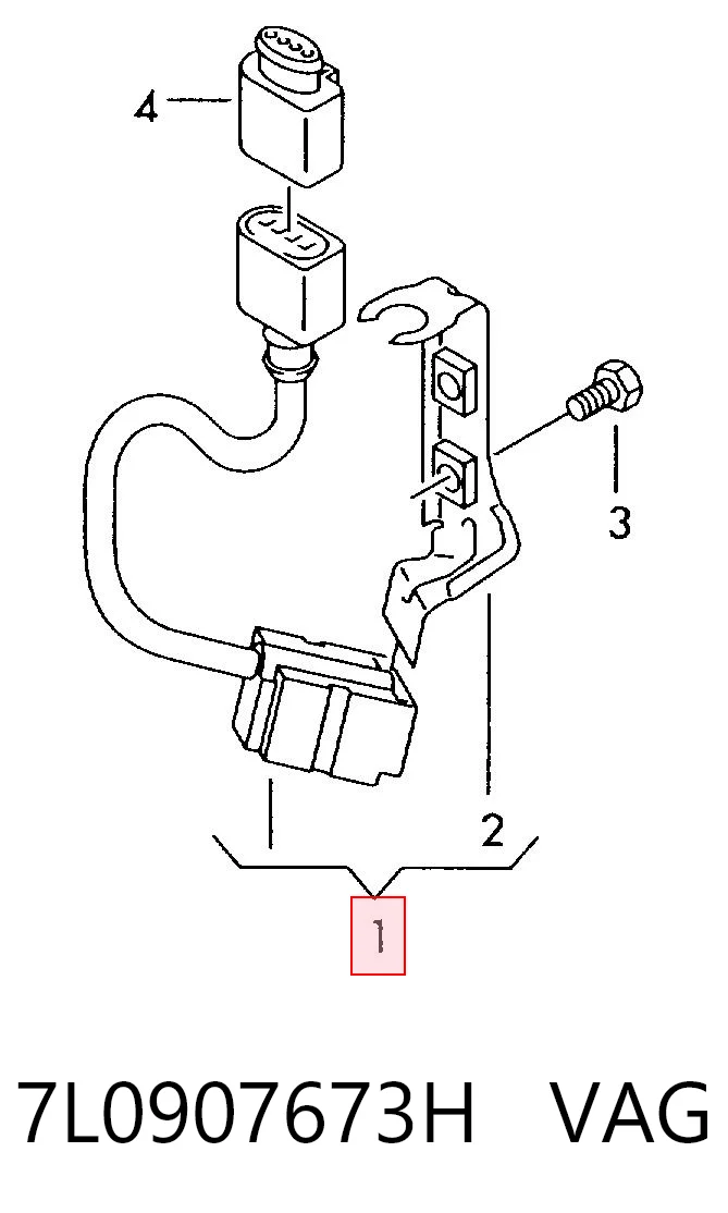 7L0907673H VAG Sensor de aceleração transversal (ESP)