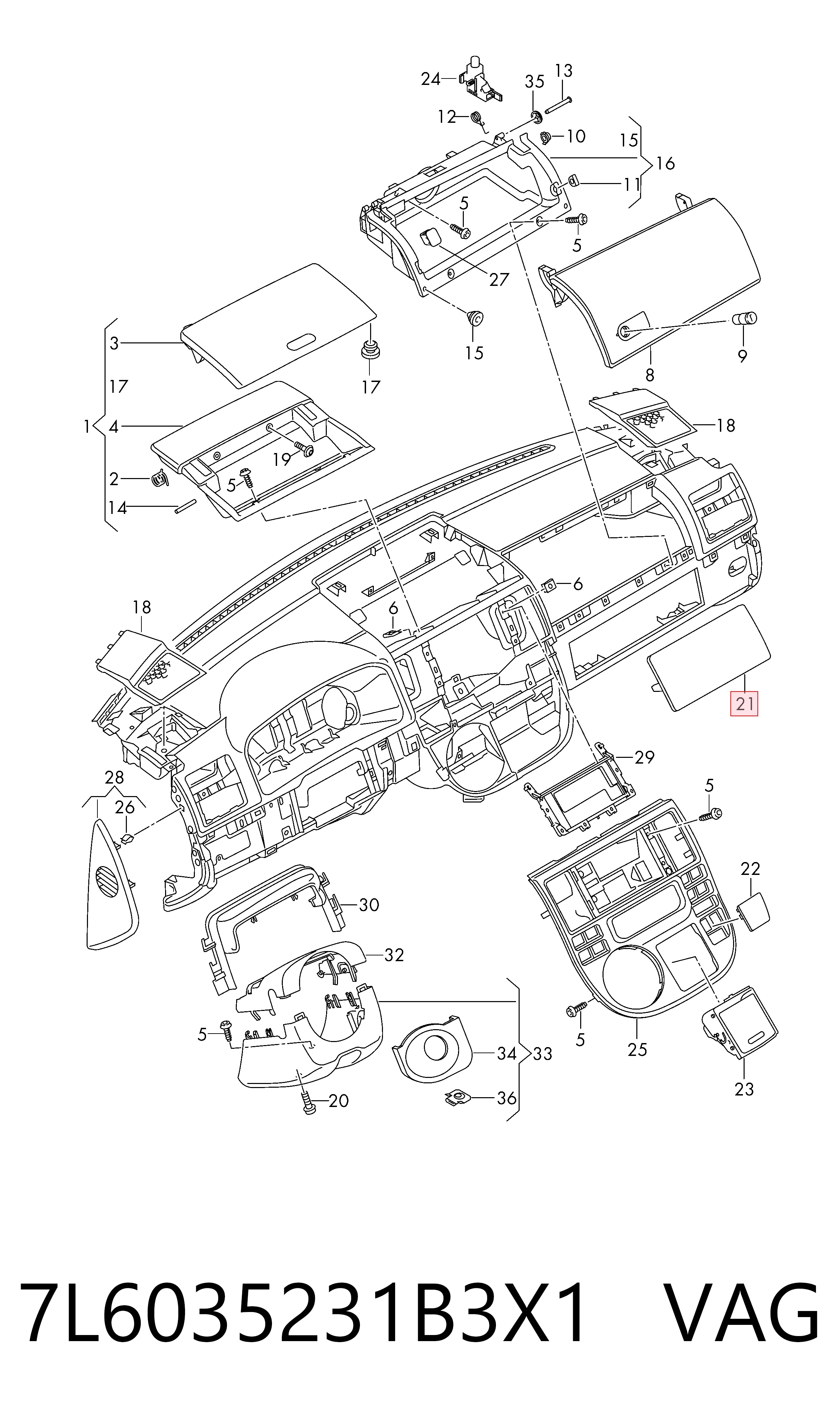 7L6035231B3X1 VAG