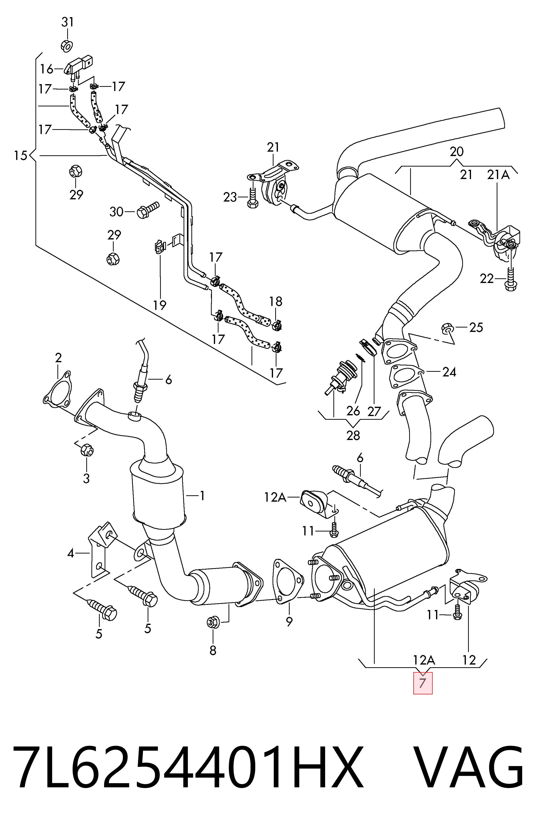 7L6254401HX VAG