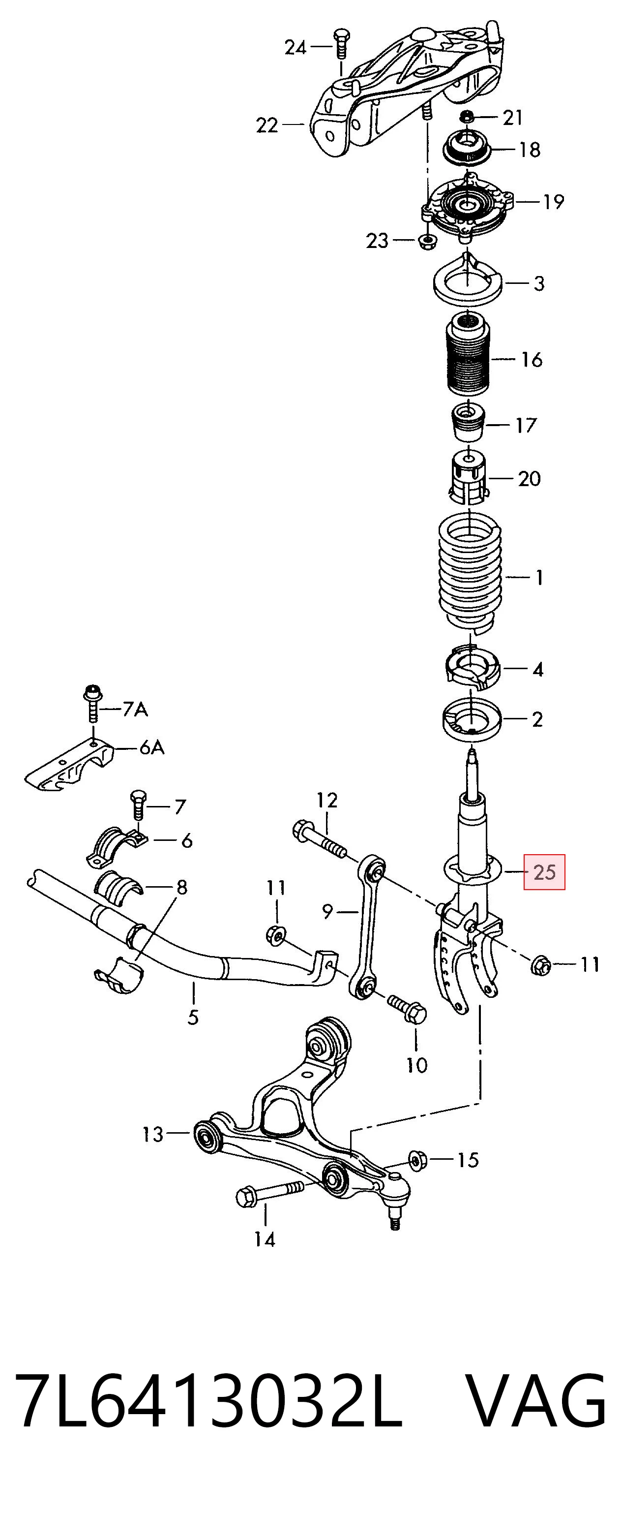 7L6413032L VAG