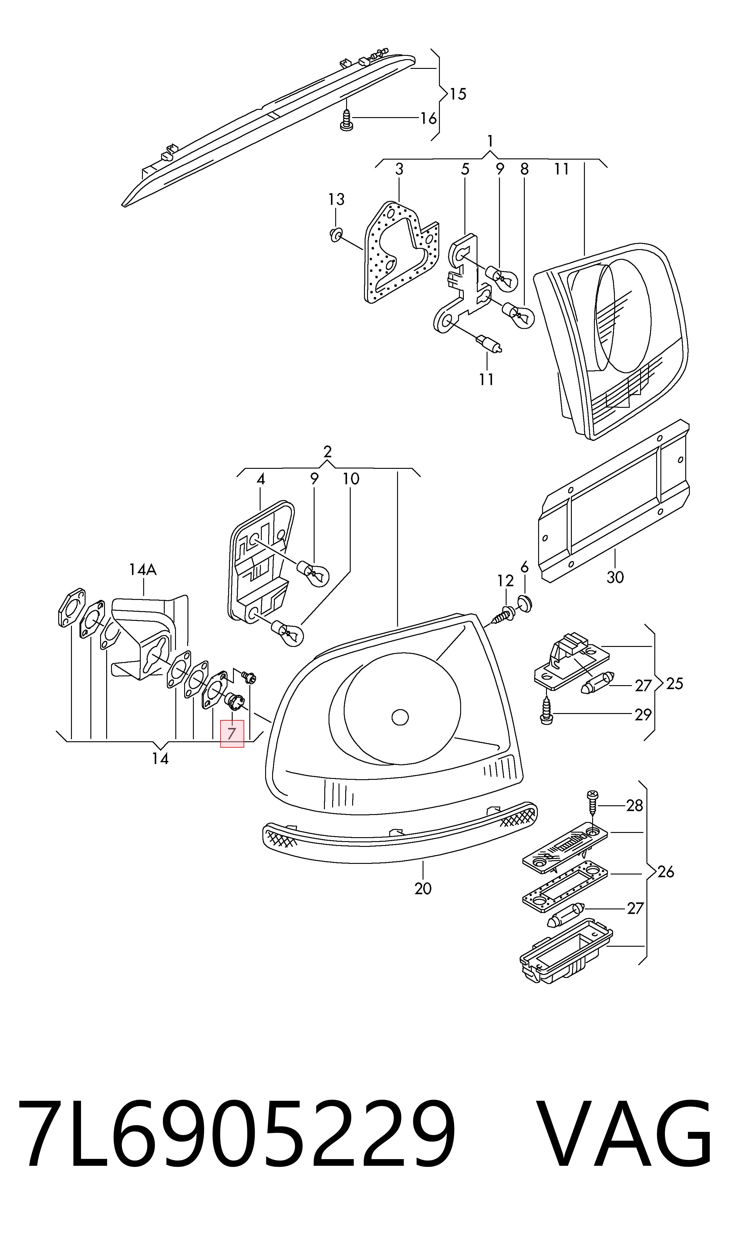  VAG 7L6905229 preço, a partir de 2,62 USD