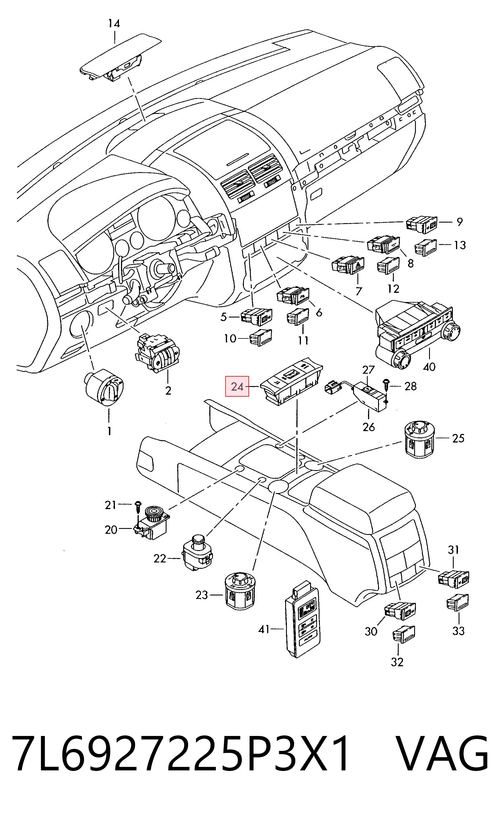 7L6927225P3X1 VAG