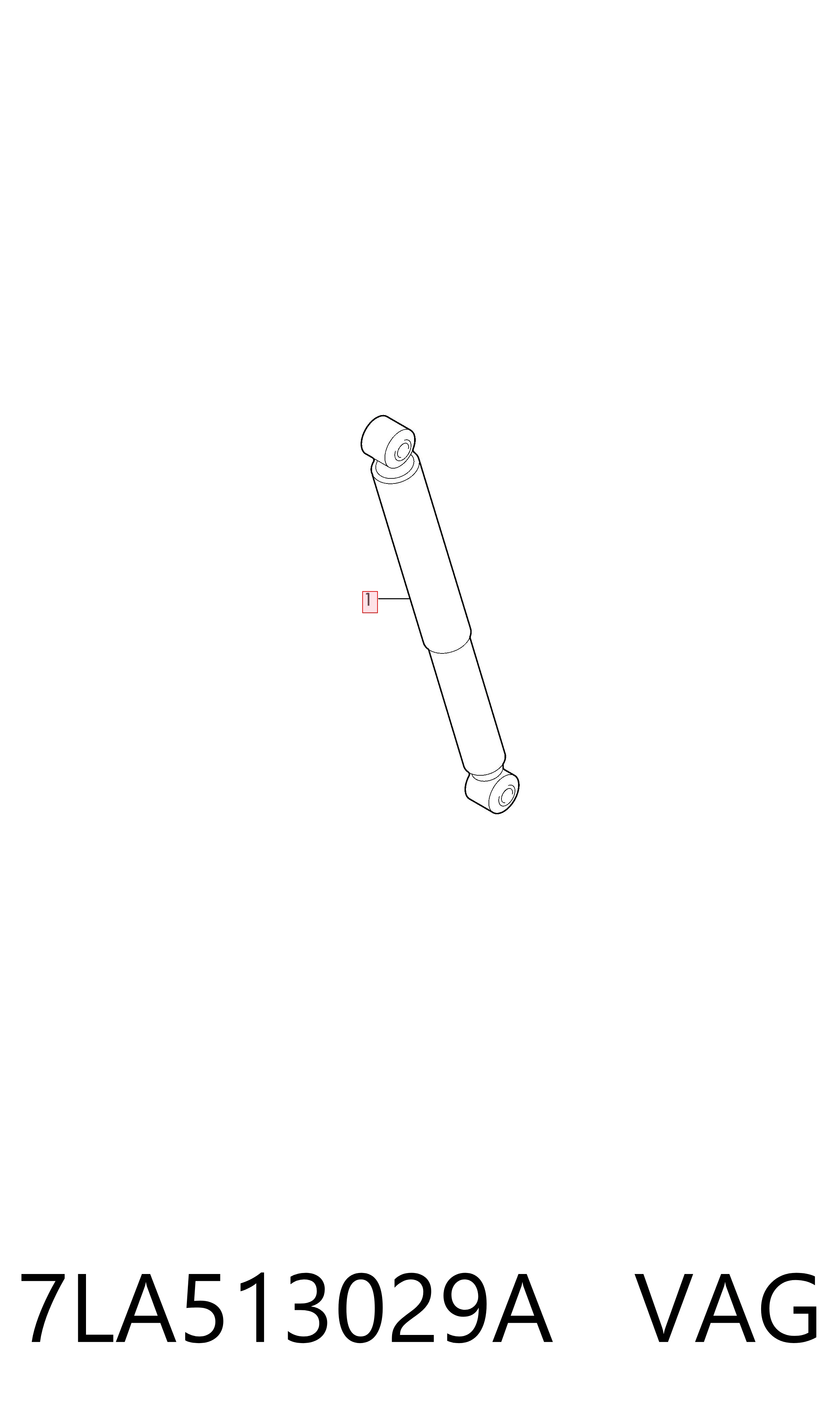 7LA513029A VAG Amortecedor traseiro