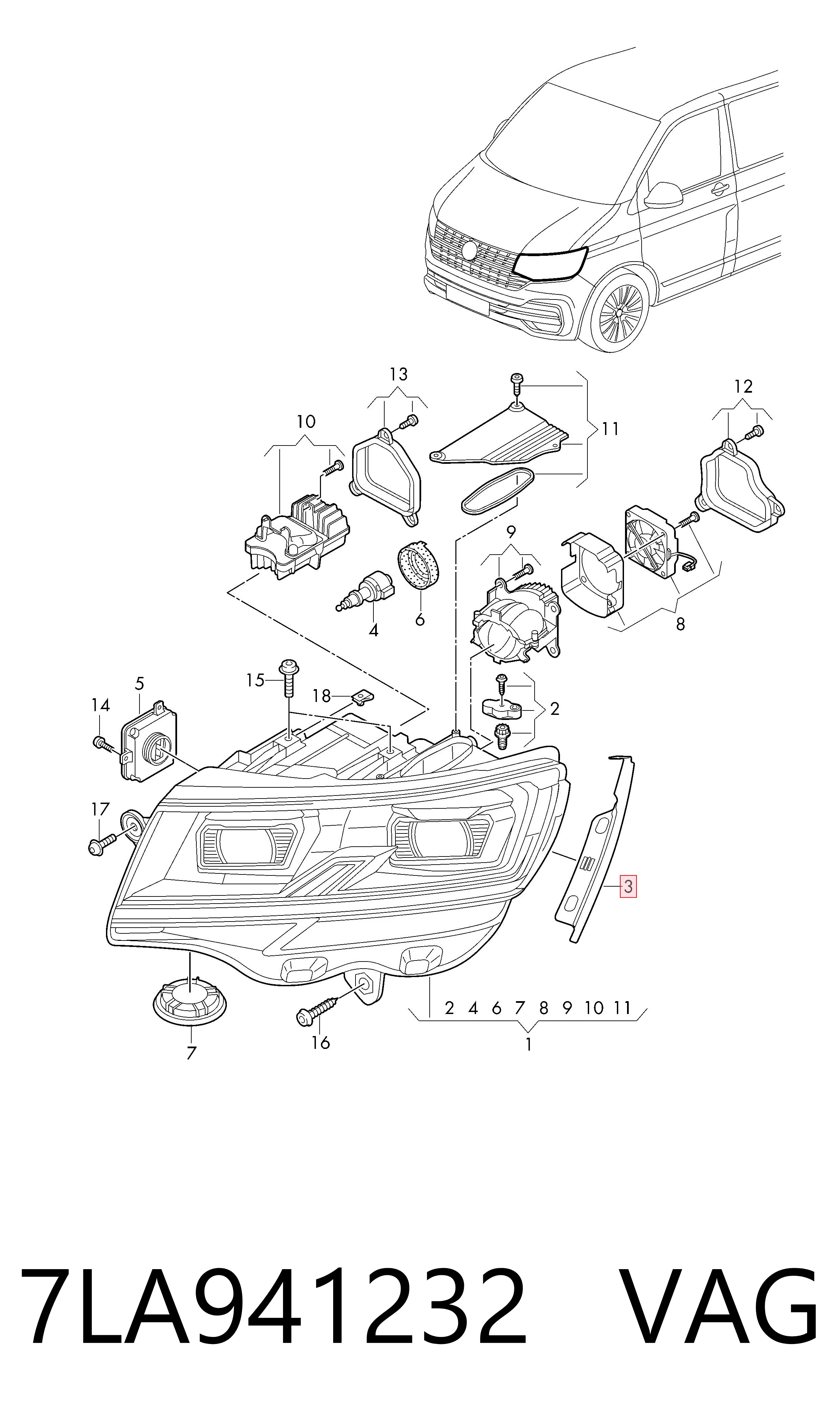  VAG 7LA941232 preço, a partir de 25,45 USD