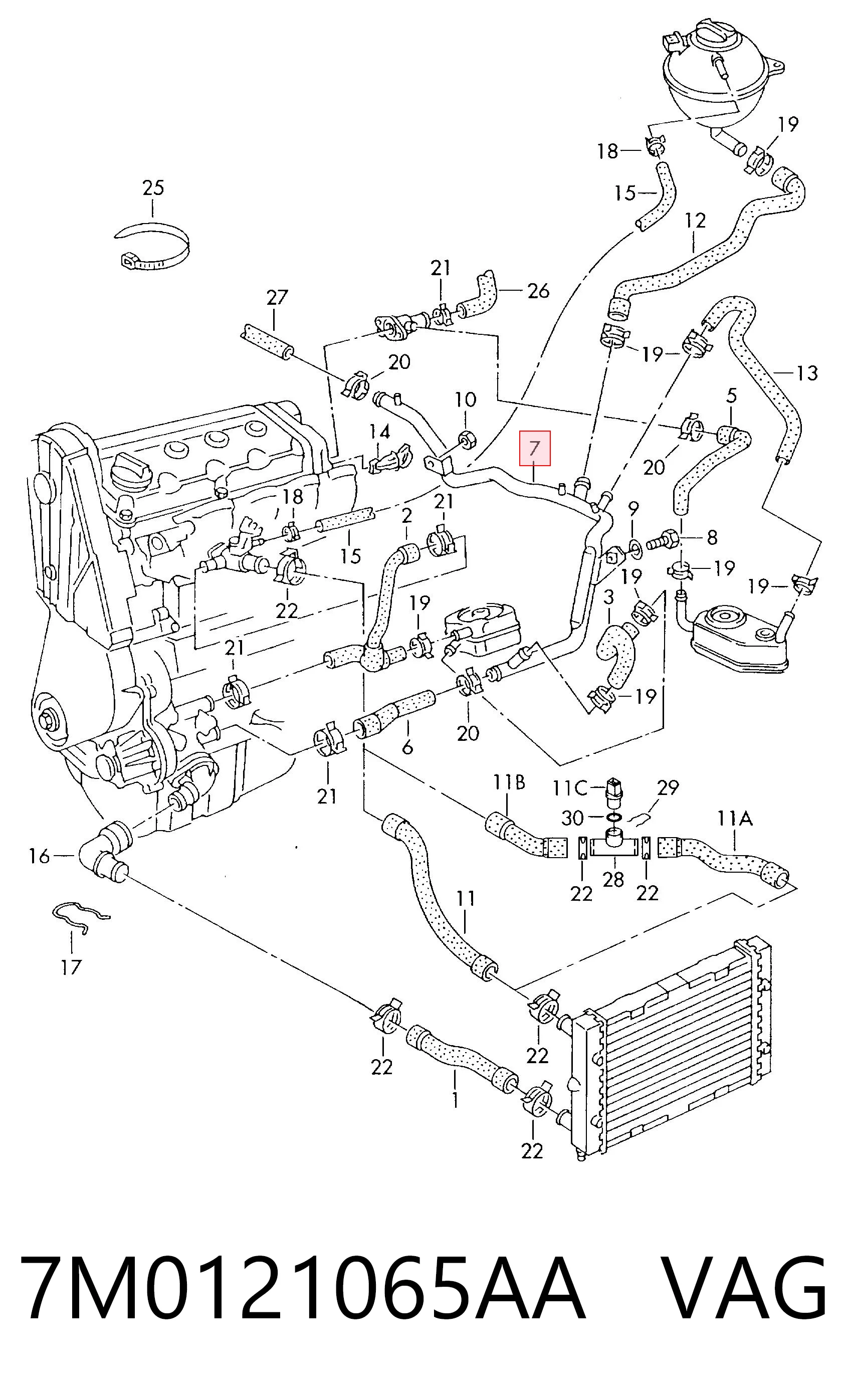 Mangueira (cano derivado) do sistema de esfriamento Ford Galaxy preço, a partir de 38,84 USD