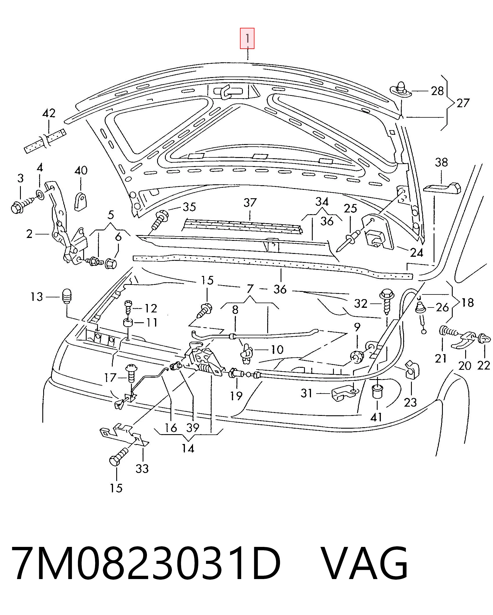 Capota Seat Alhambra  7V8, 7V9 ao melhor preço
