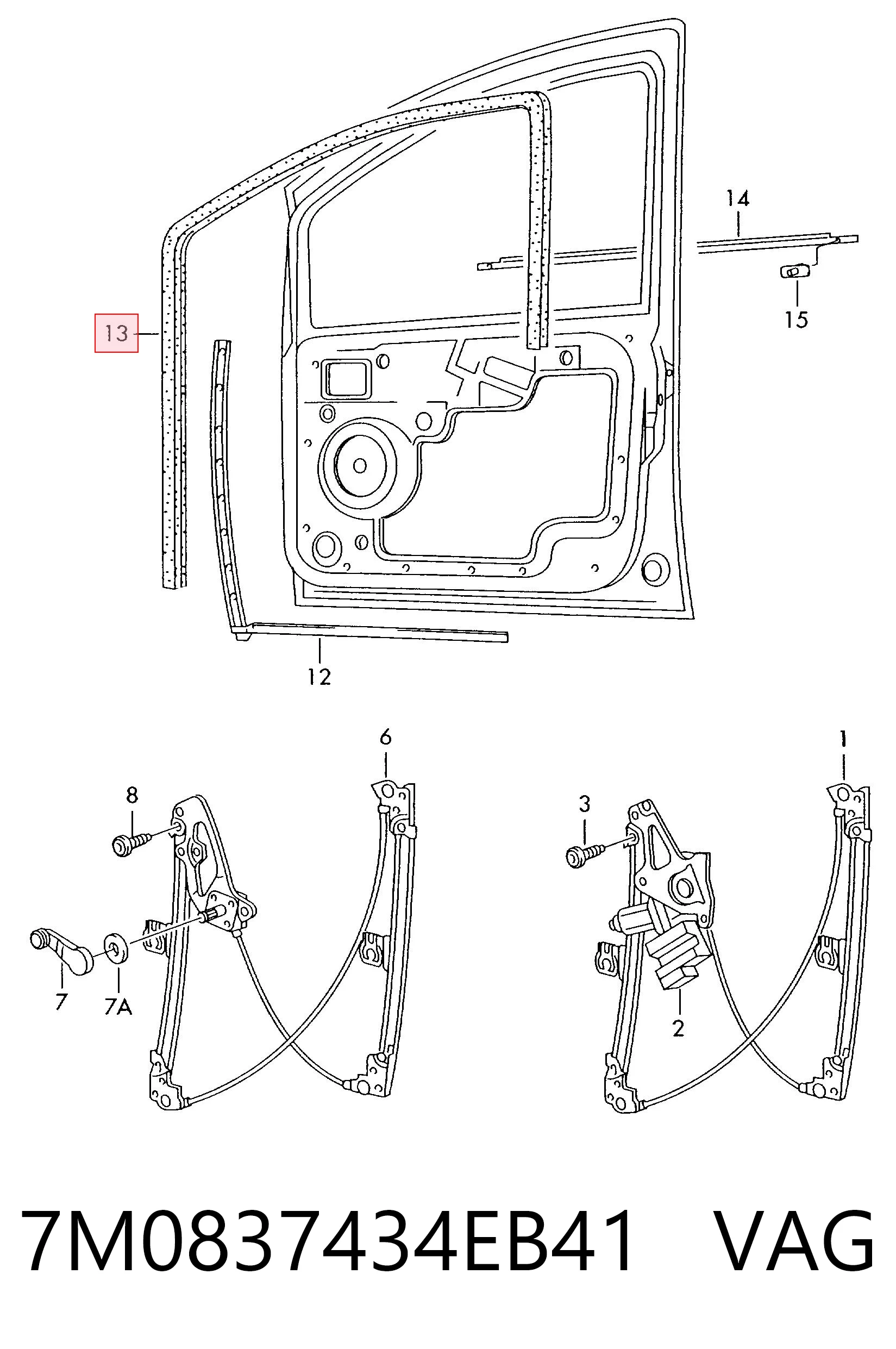 7M0837434EB41 VAG