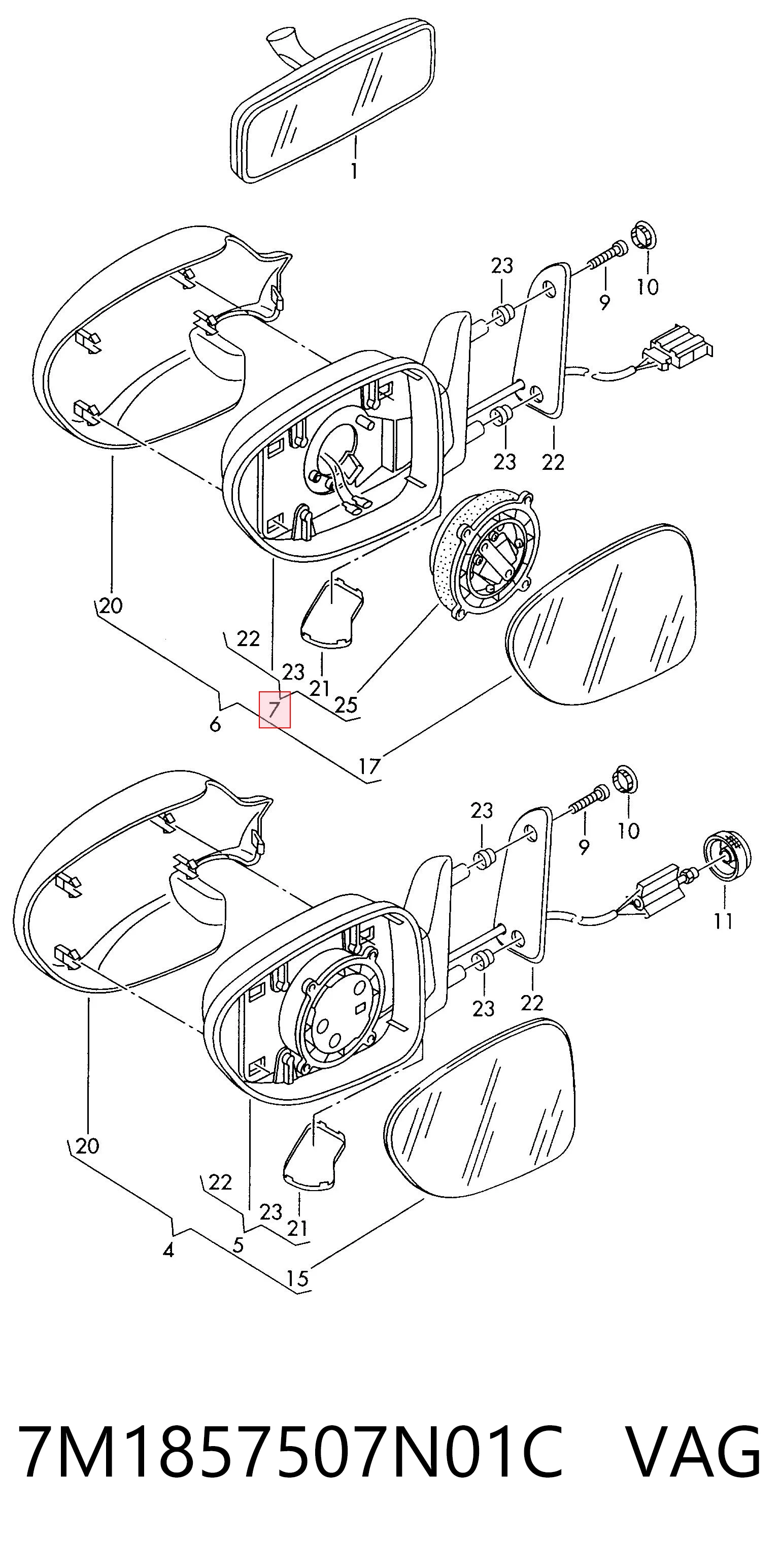  para Volkswagen Sharan I (7M8, 7M9, 7M6)