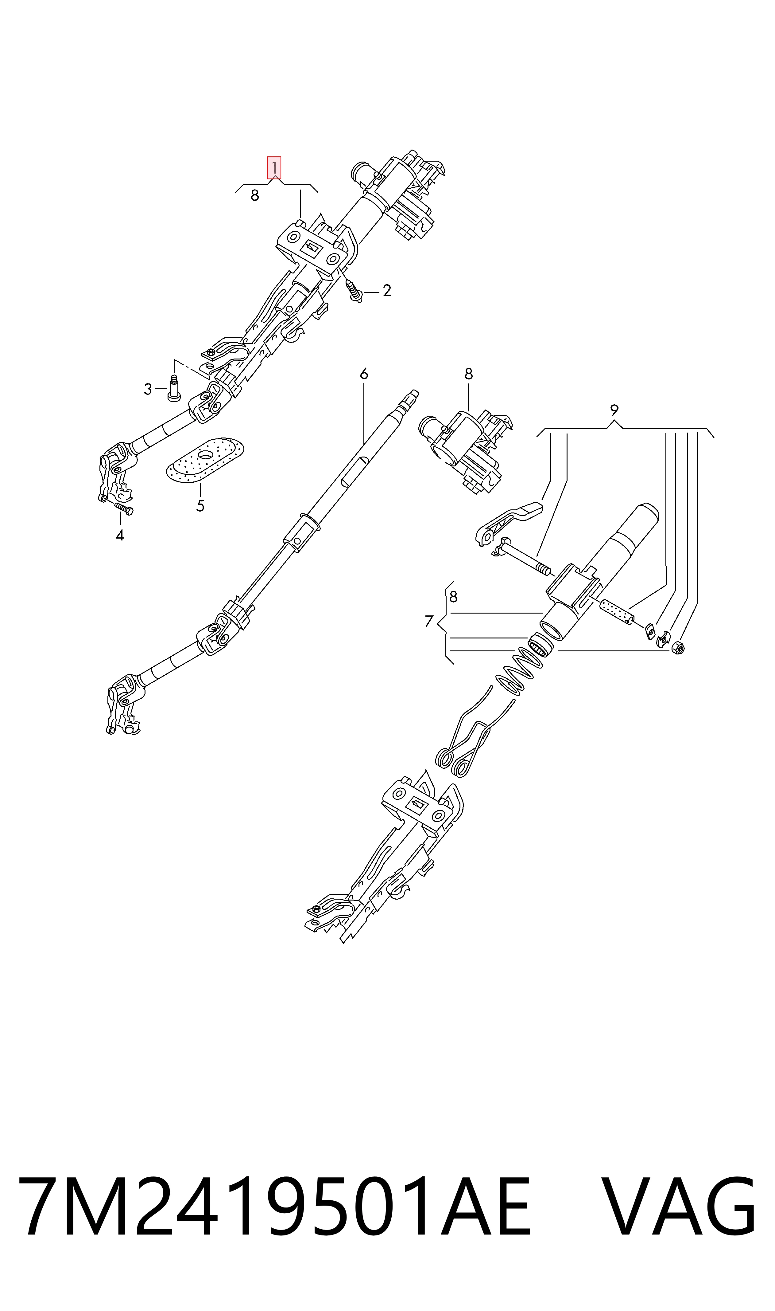 7M2419501AE VAG