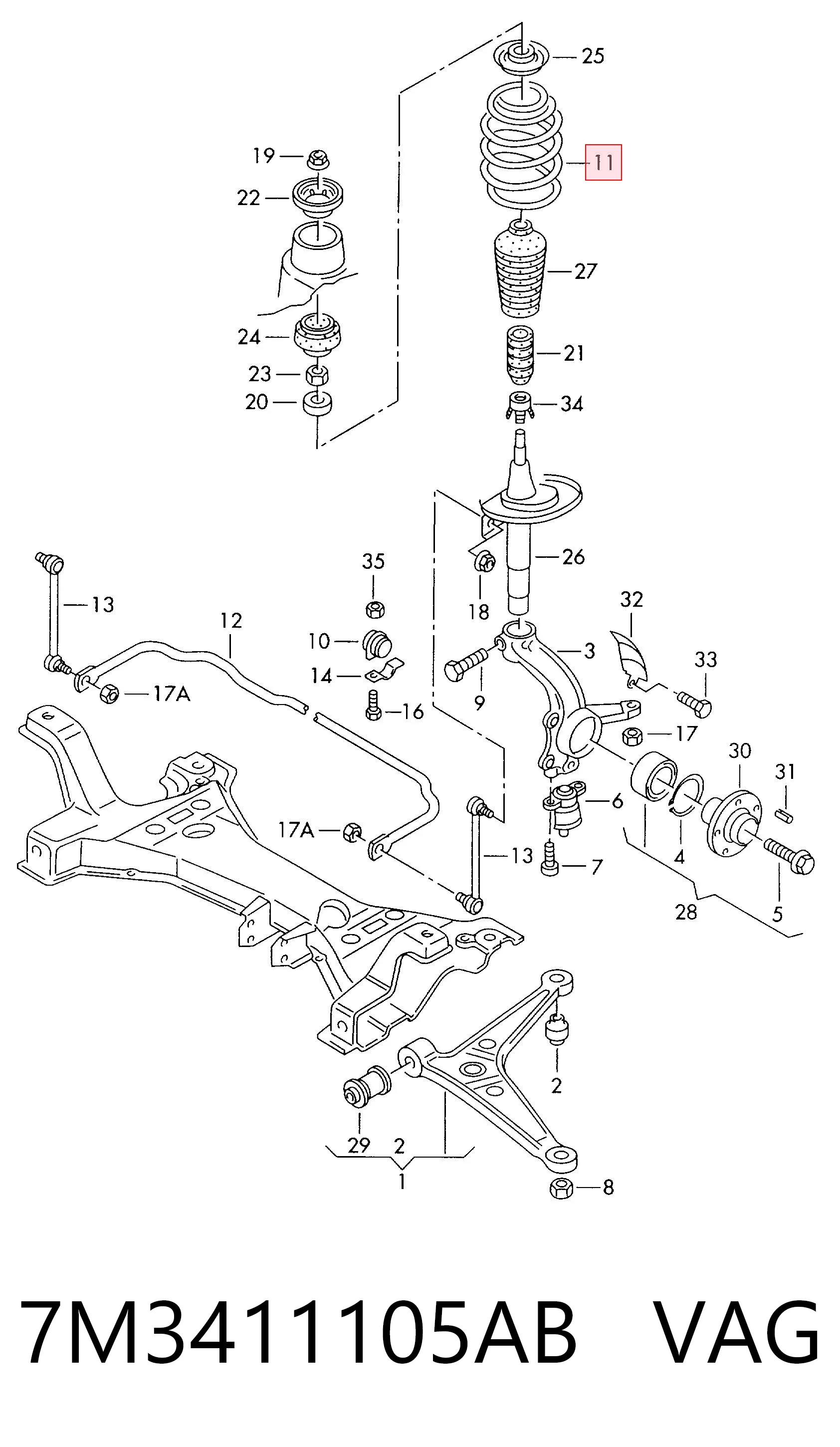 7M3411105AB VAG