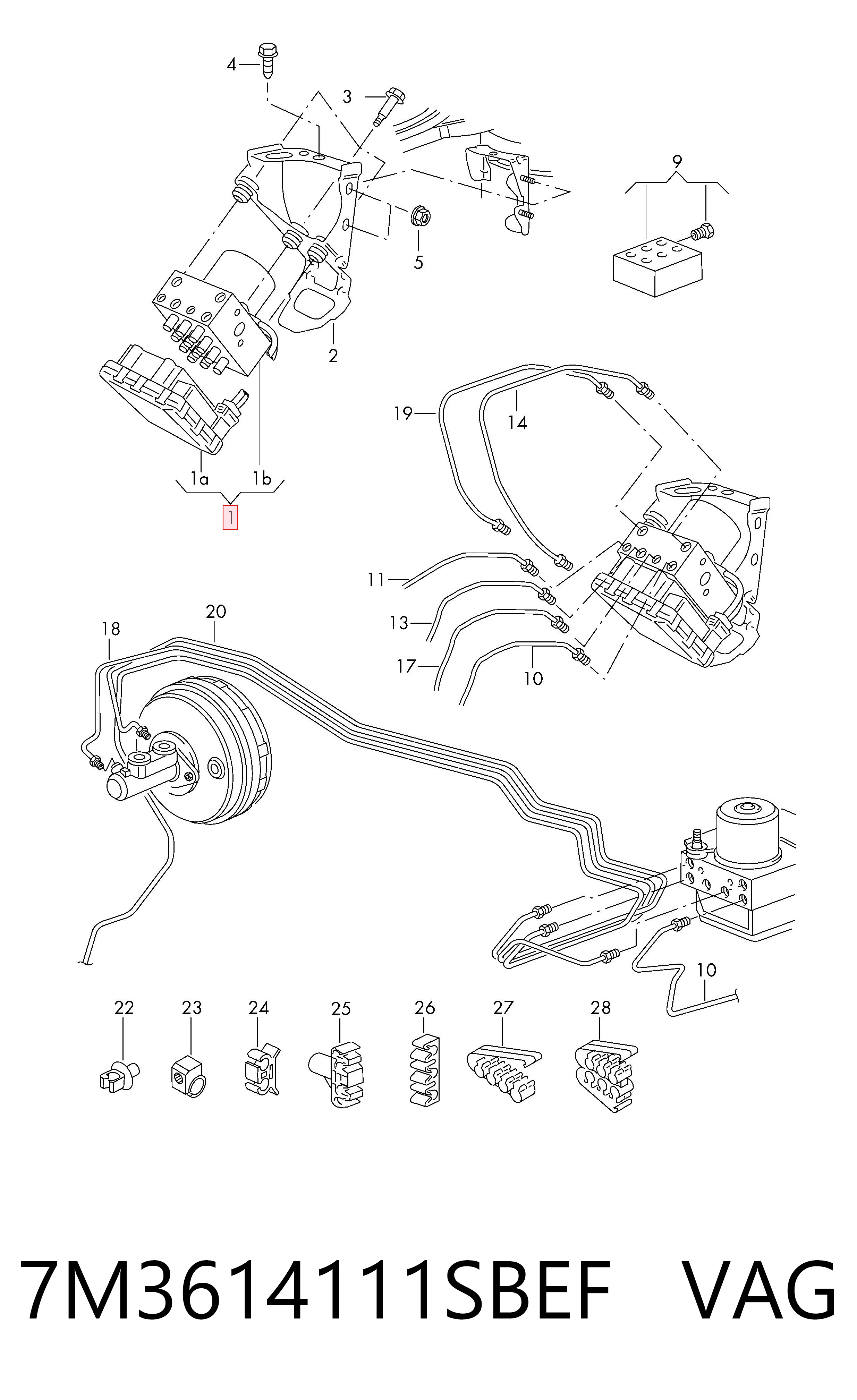  VAG 7M3614111SBEF preço, a partir de 143,02 USD