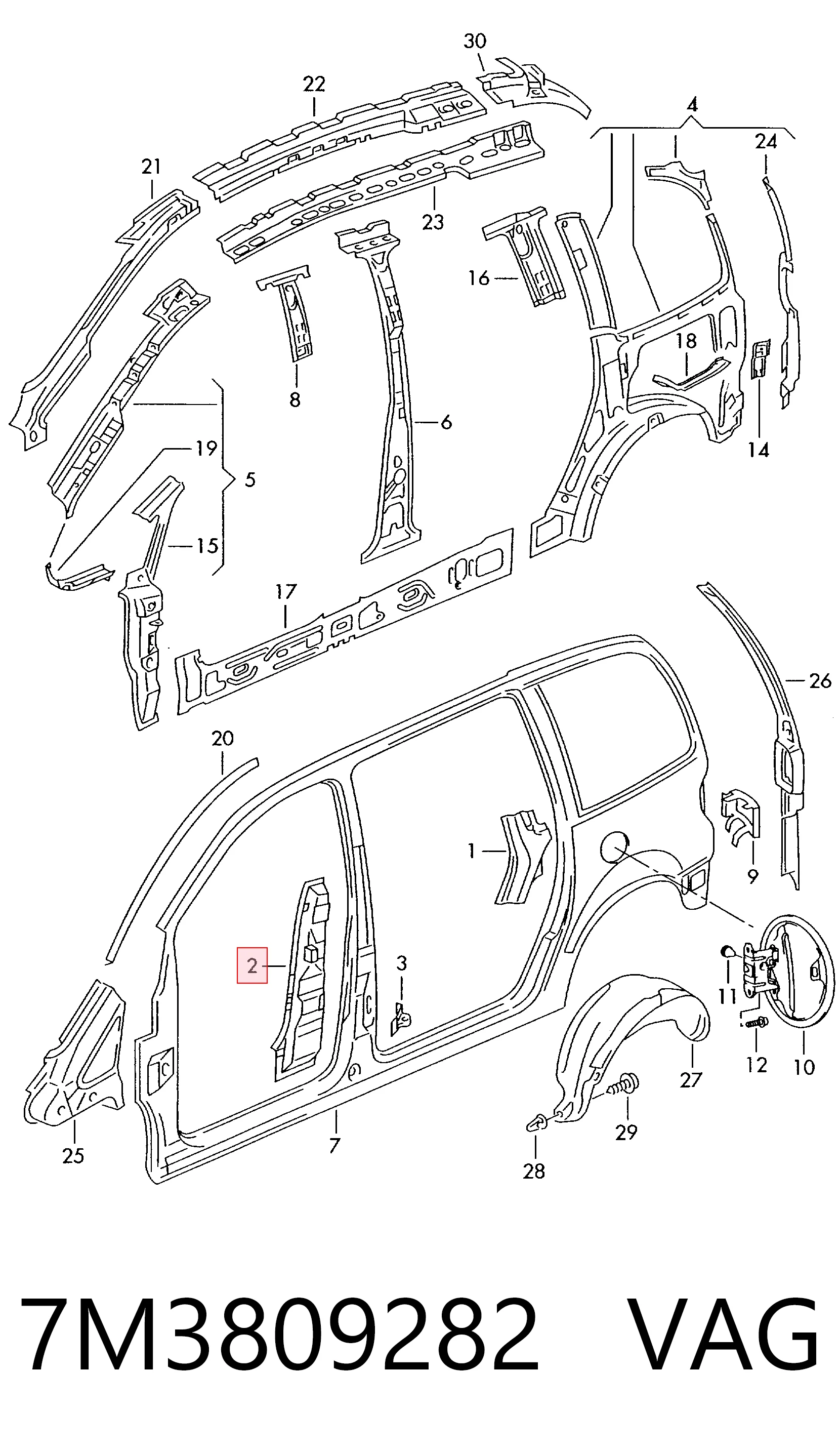 7M3809282 VAG