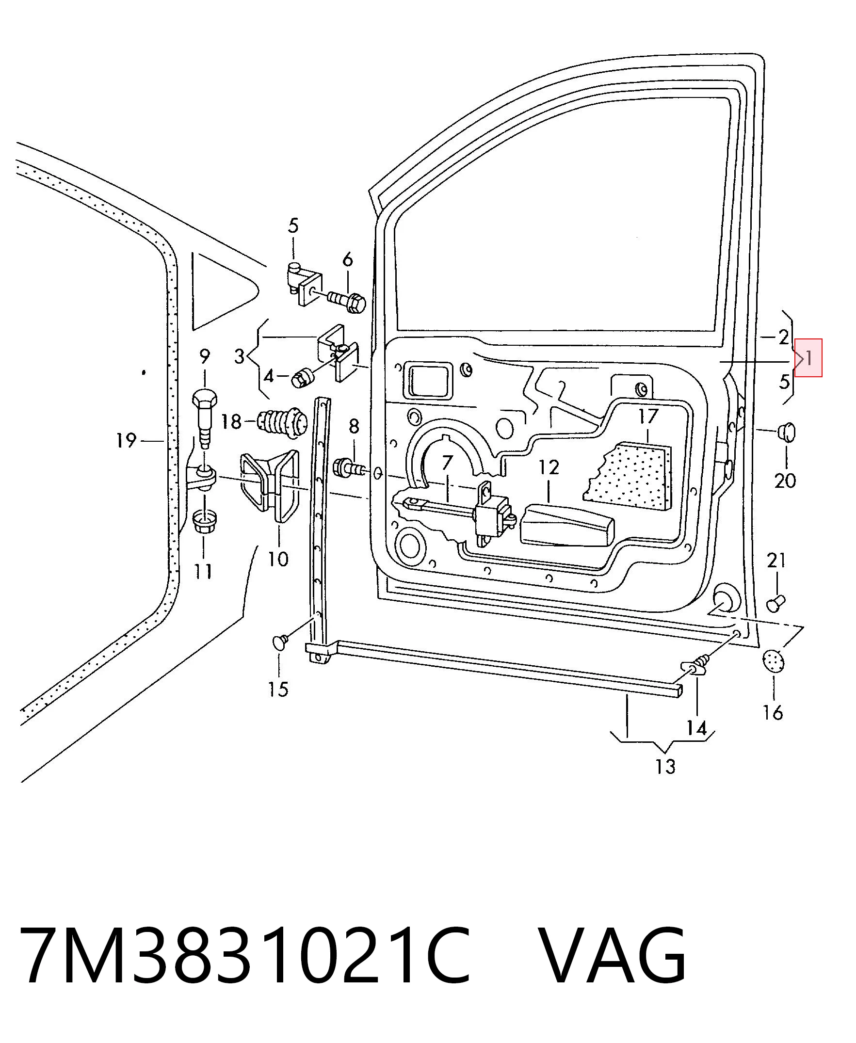 Porta dianteira esquerda Seat Alhambra  7V8, 7V9 ao melhor preço