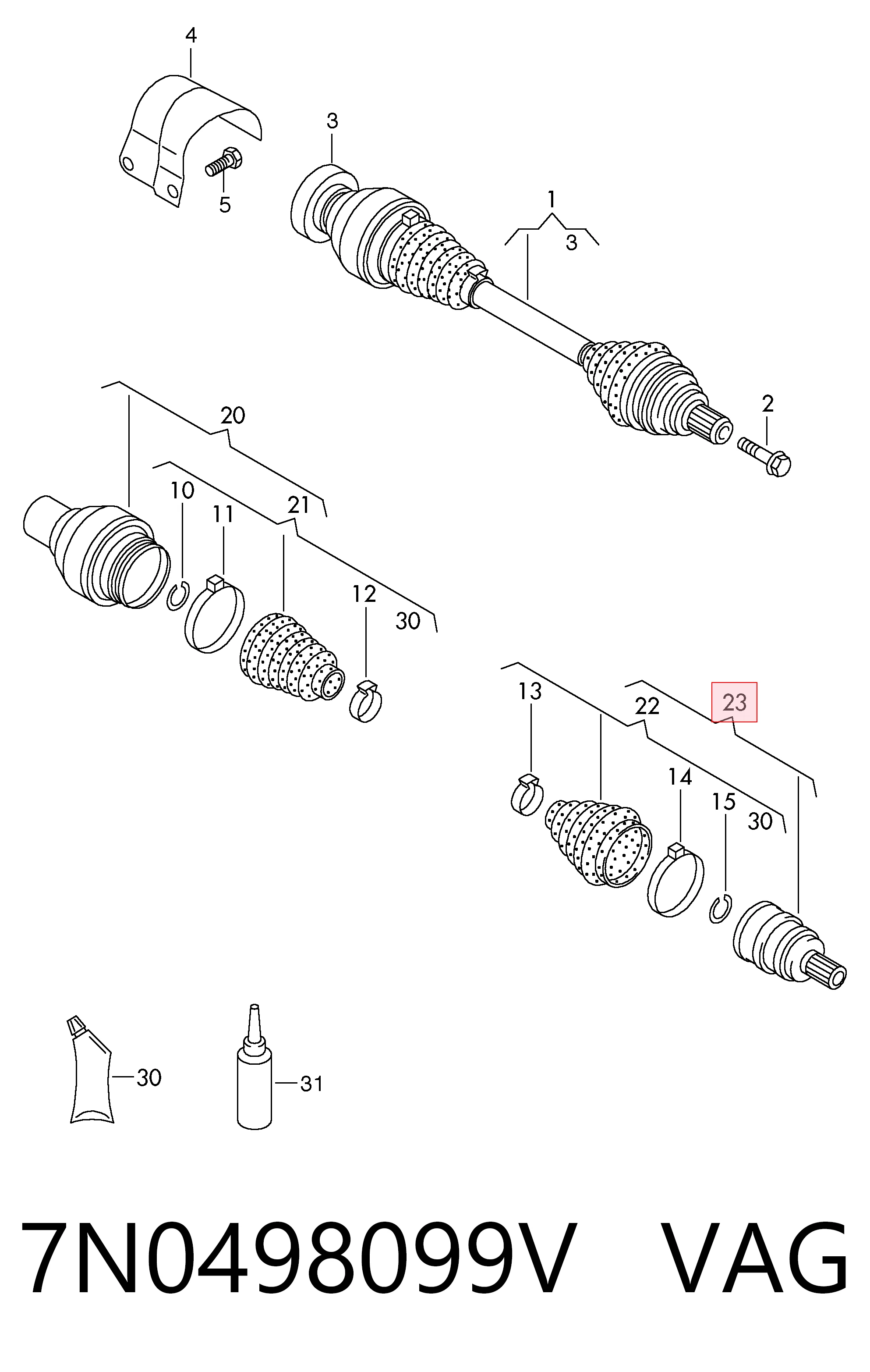 7N0498099V VAG