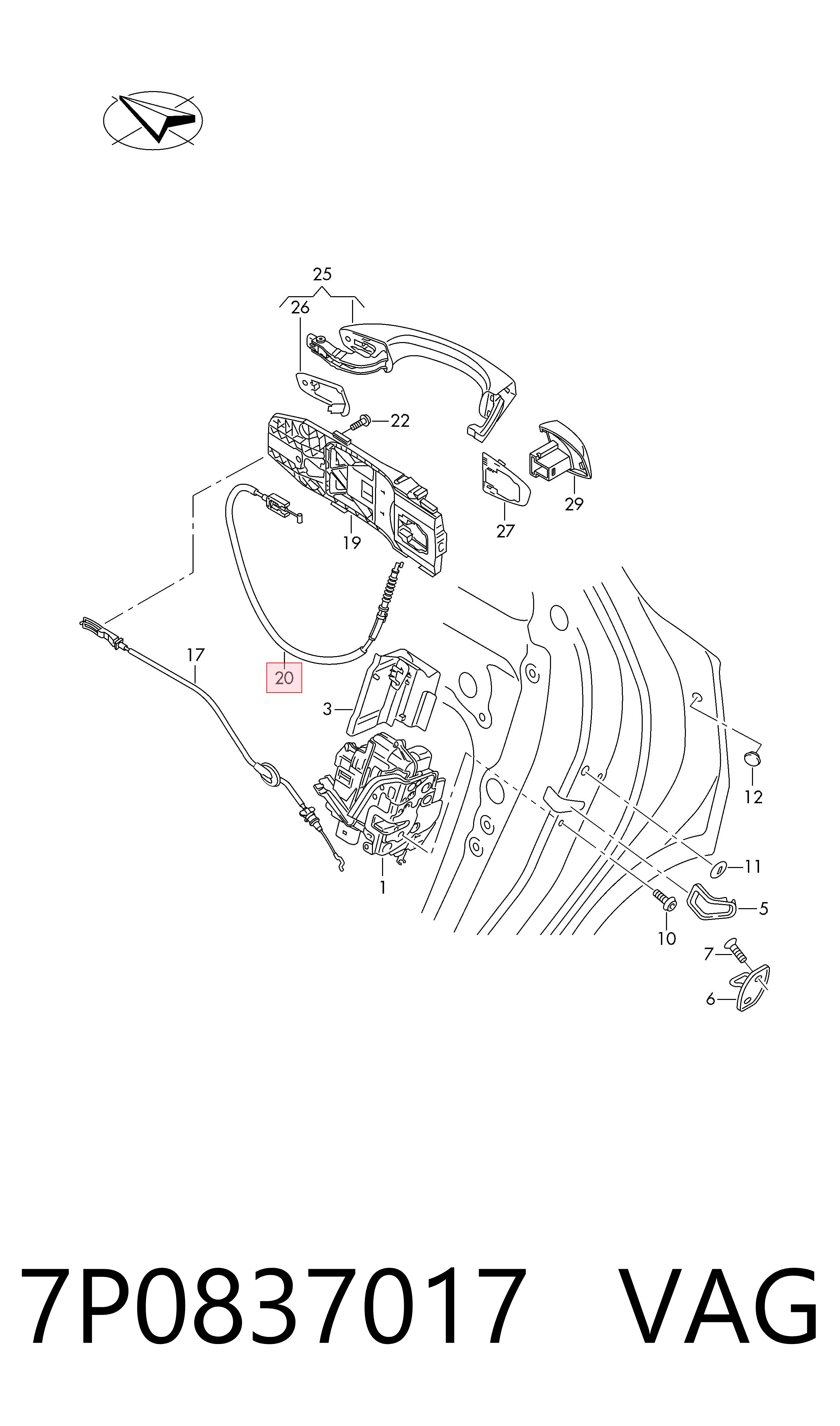 7P0837017 VAG