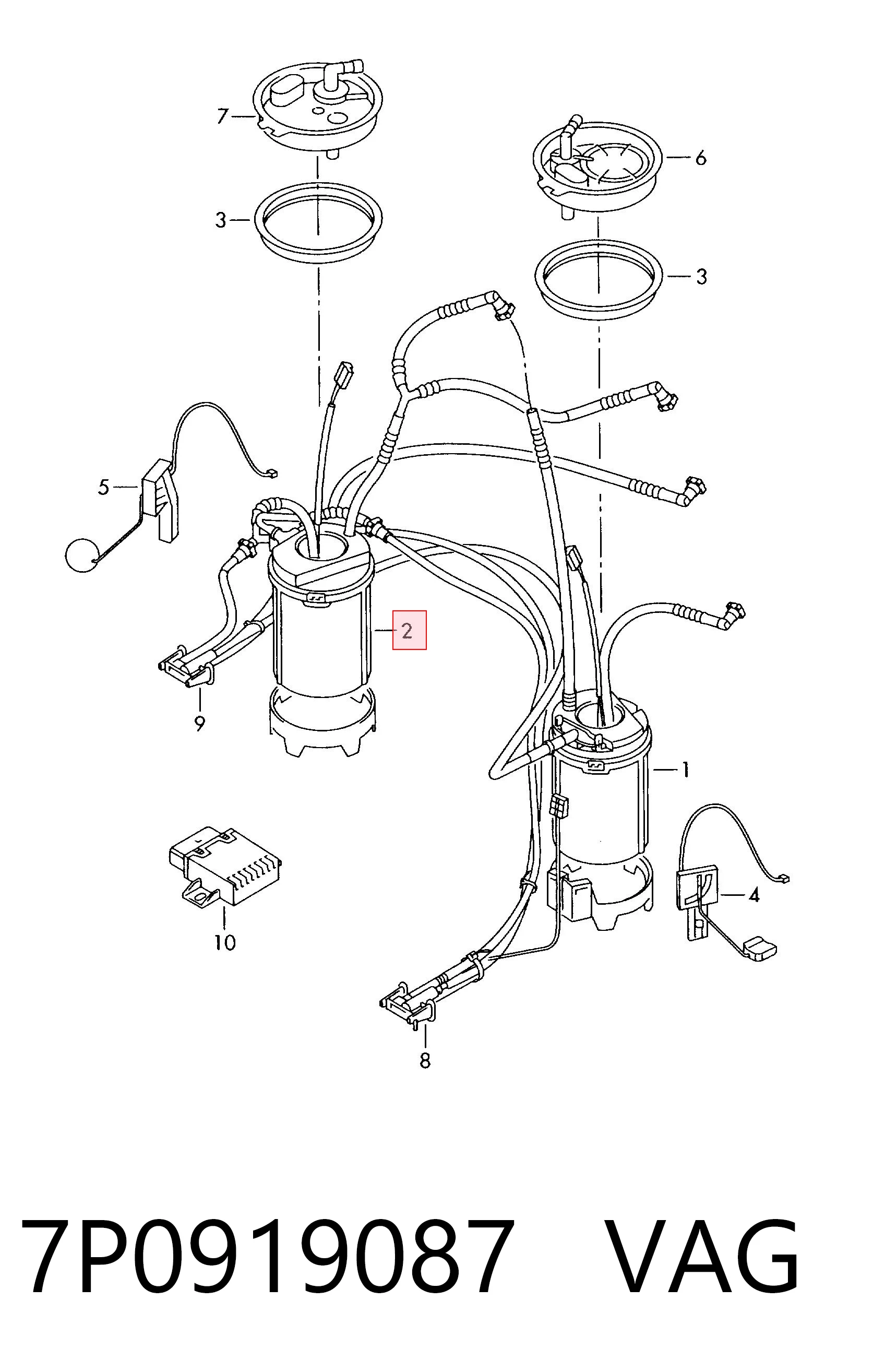 Compre A2C53212763 Continental/Siemens Módulo de bomba de combustível com sensor do nível de combustível
