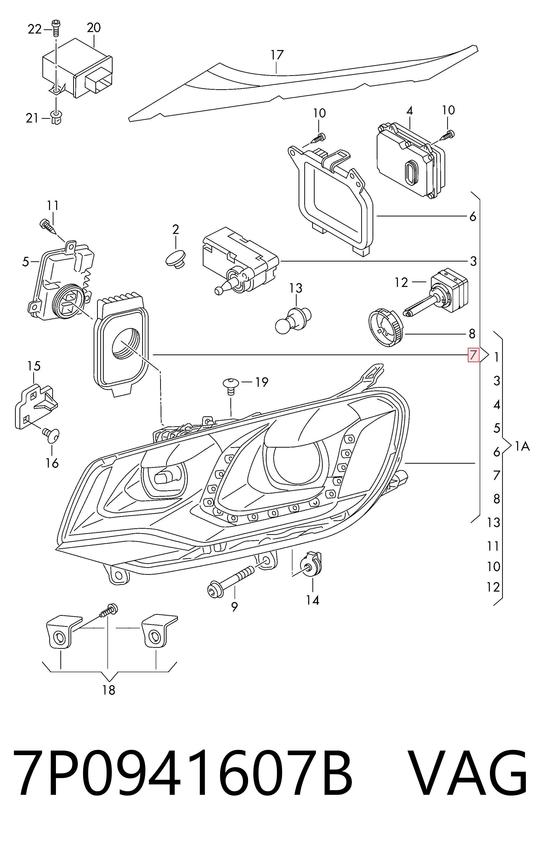 7P0941607B VAG