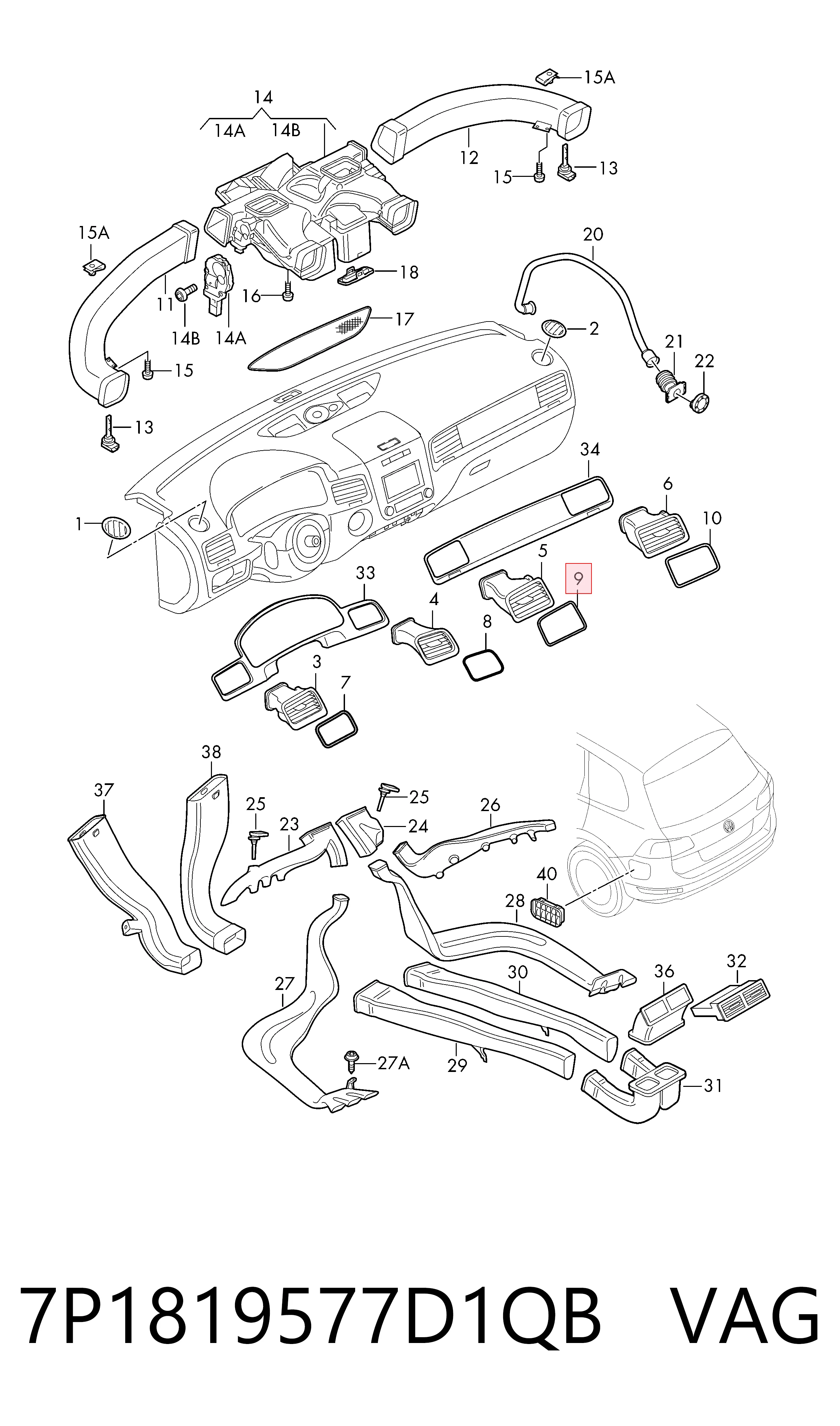 7P1819577D1QB VAG