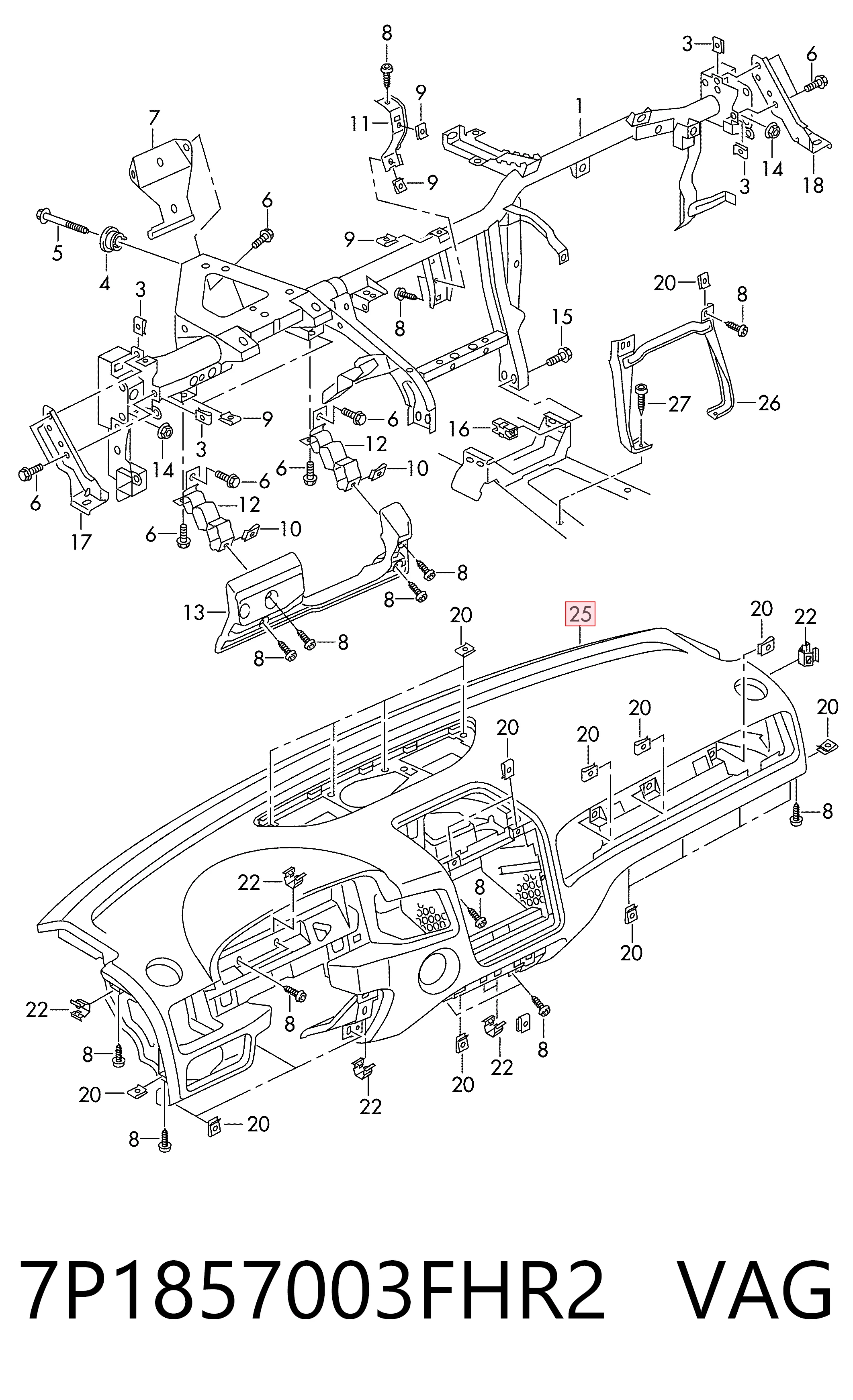 7P1857003FHR2 VAG