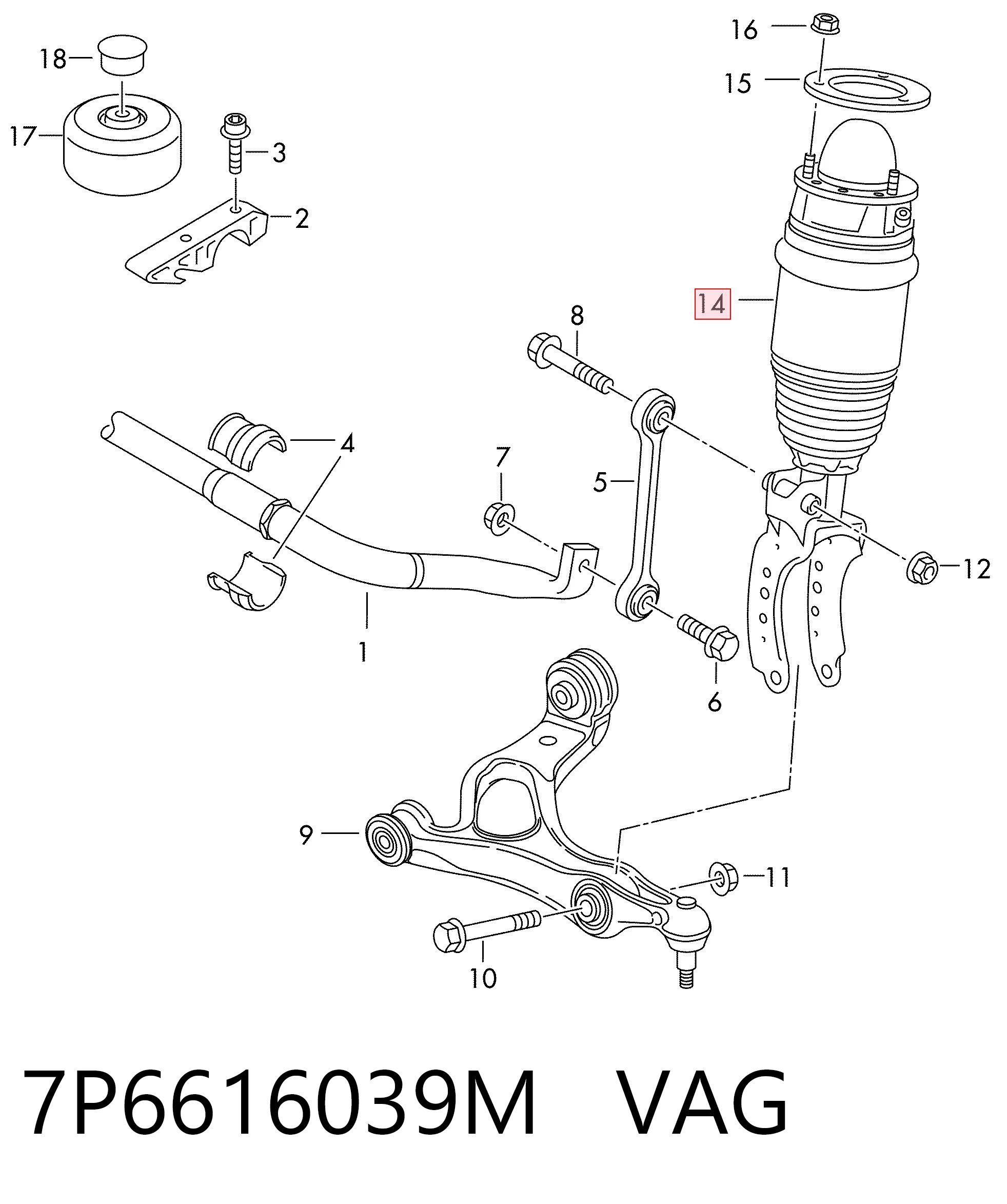 7P6616039M VAG