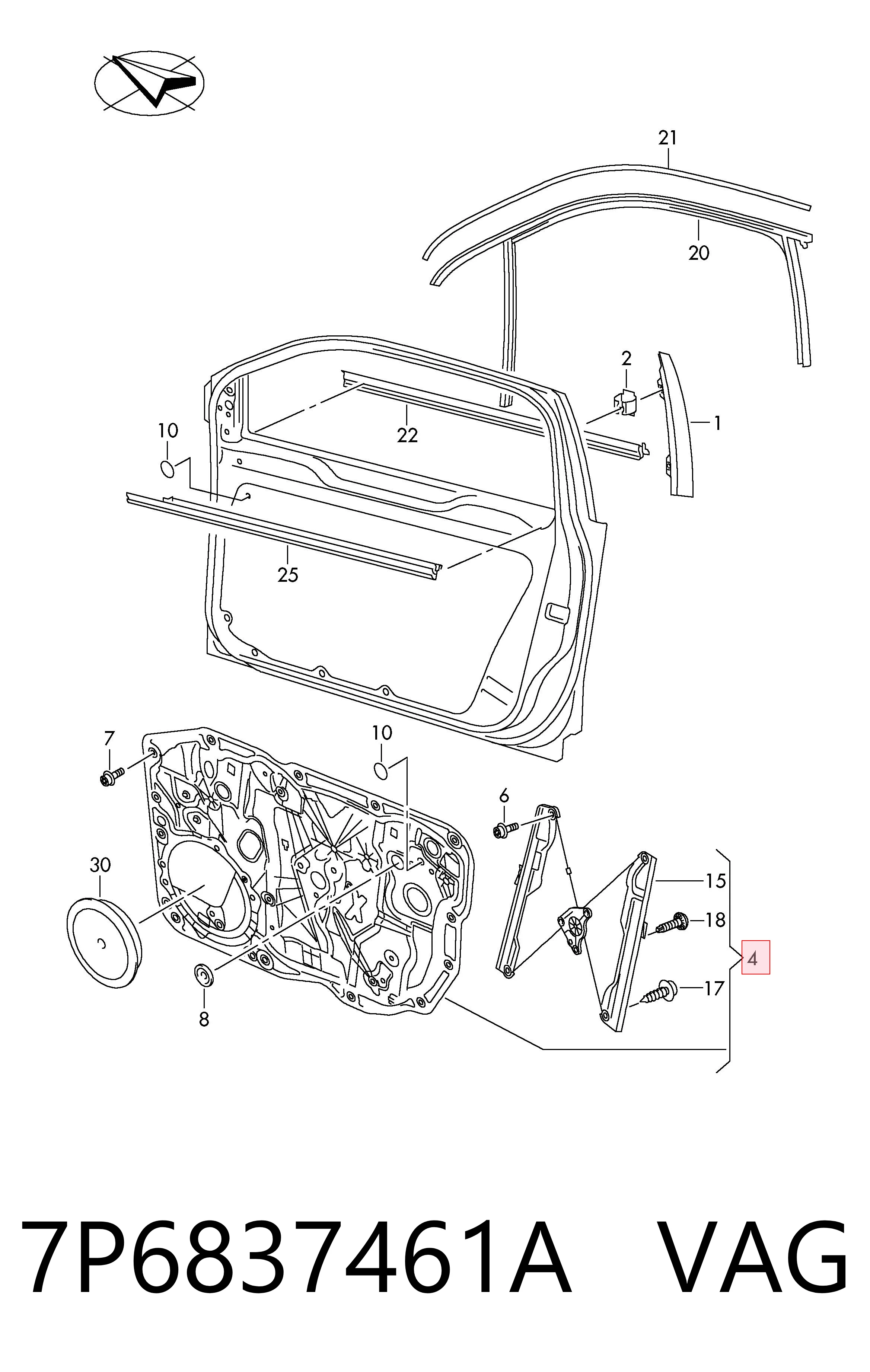 Compre Mecanismo de acionamento de vidro da porta dianteira esquerda Volkswagen Touareg 2