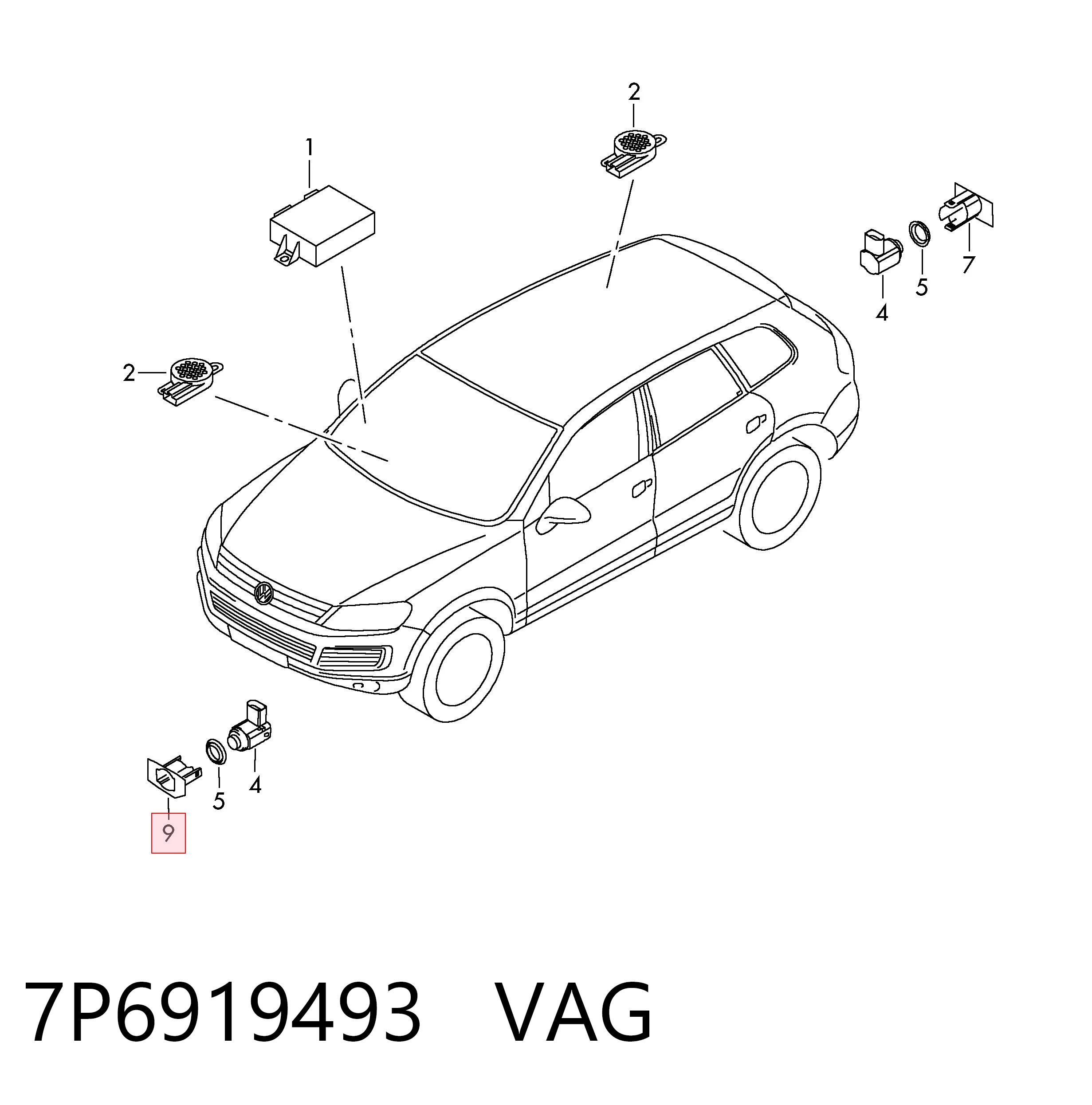 7P6919493 VAG