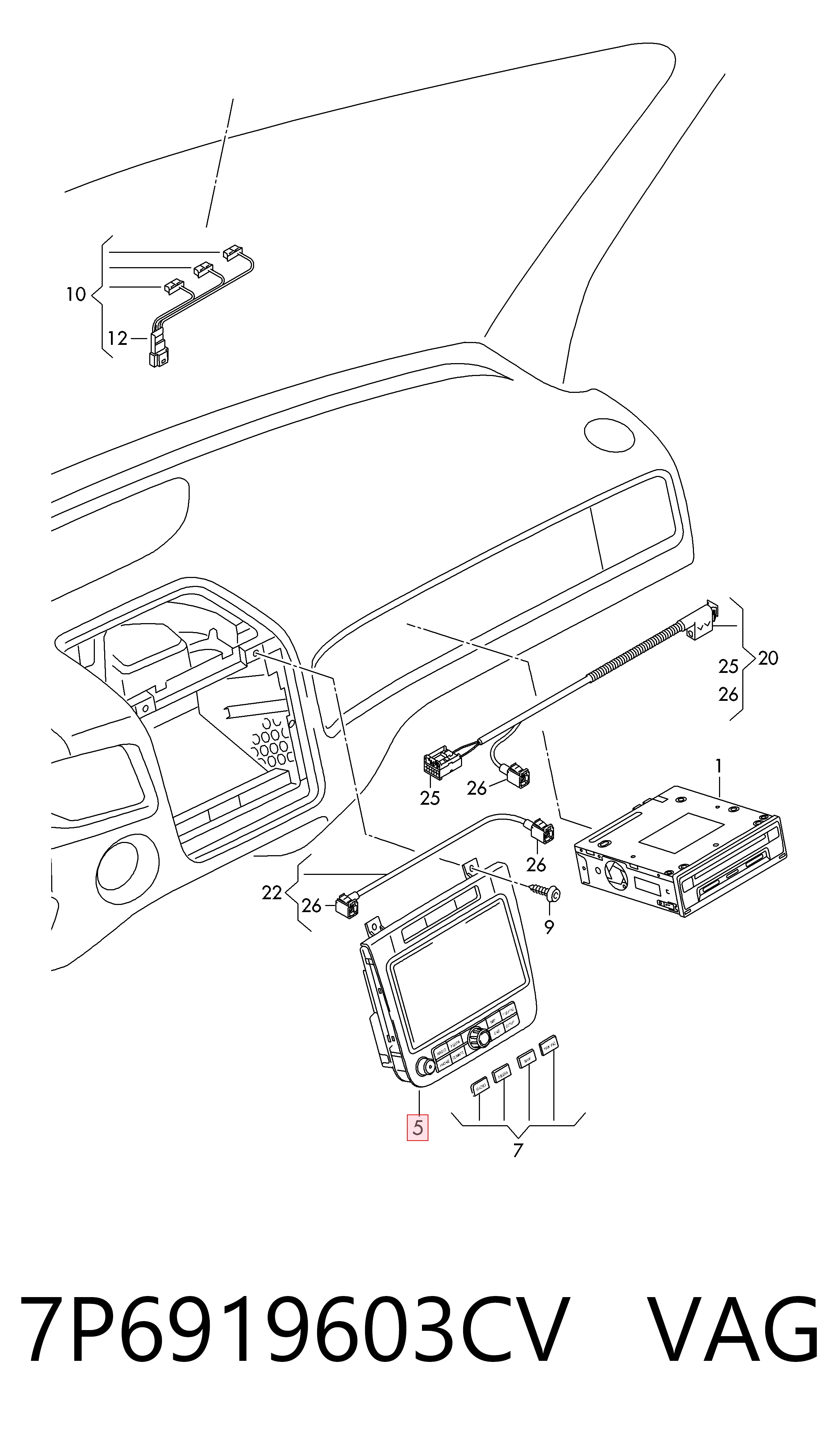 7P6919603CV VAG