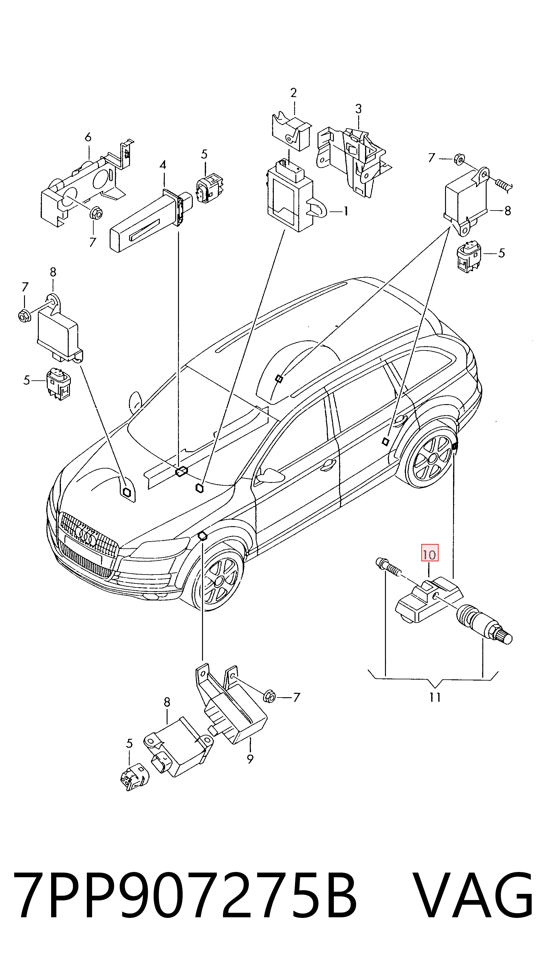 Sensor de pressão de ar nos pneus PLUS AFTERMARKET 45144000 preço, a partir de 45,16 USD