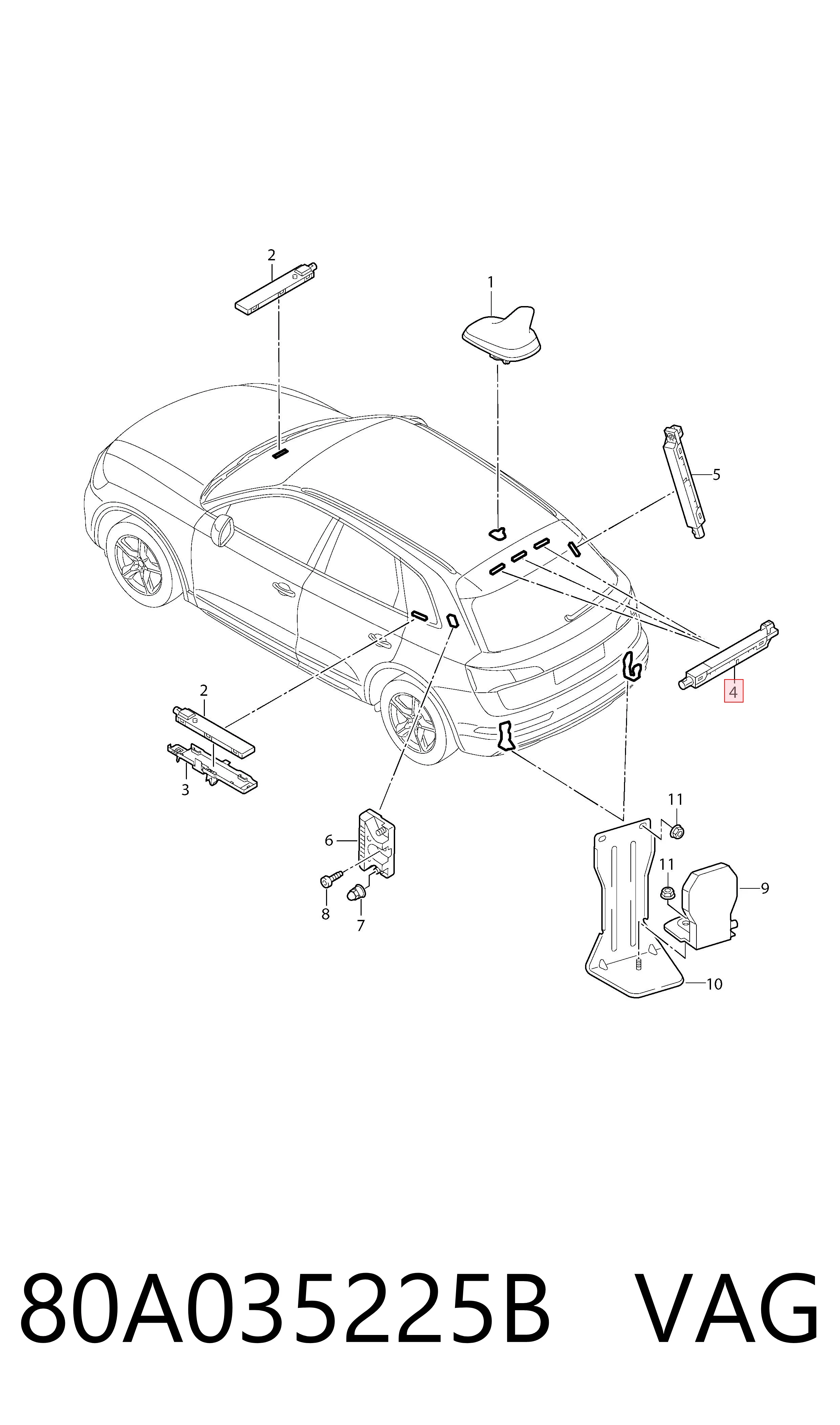  VAG 80A035225B preço, a partir de 83,86 USD