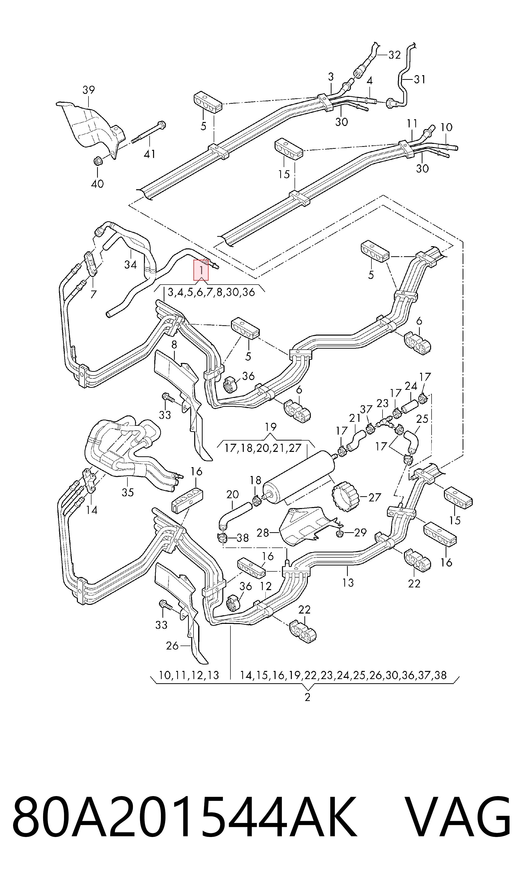 80A201544AK VAG 