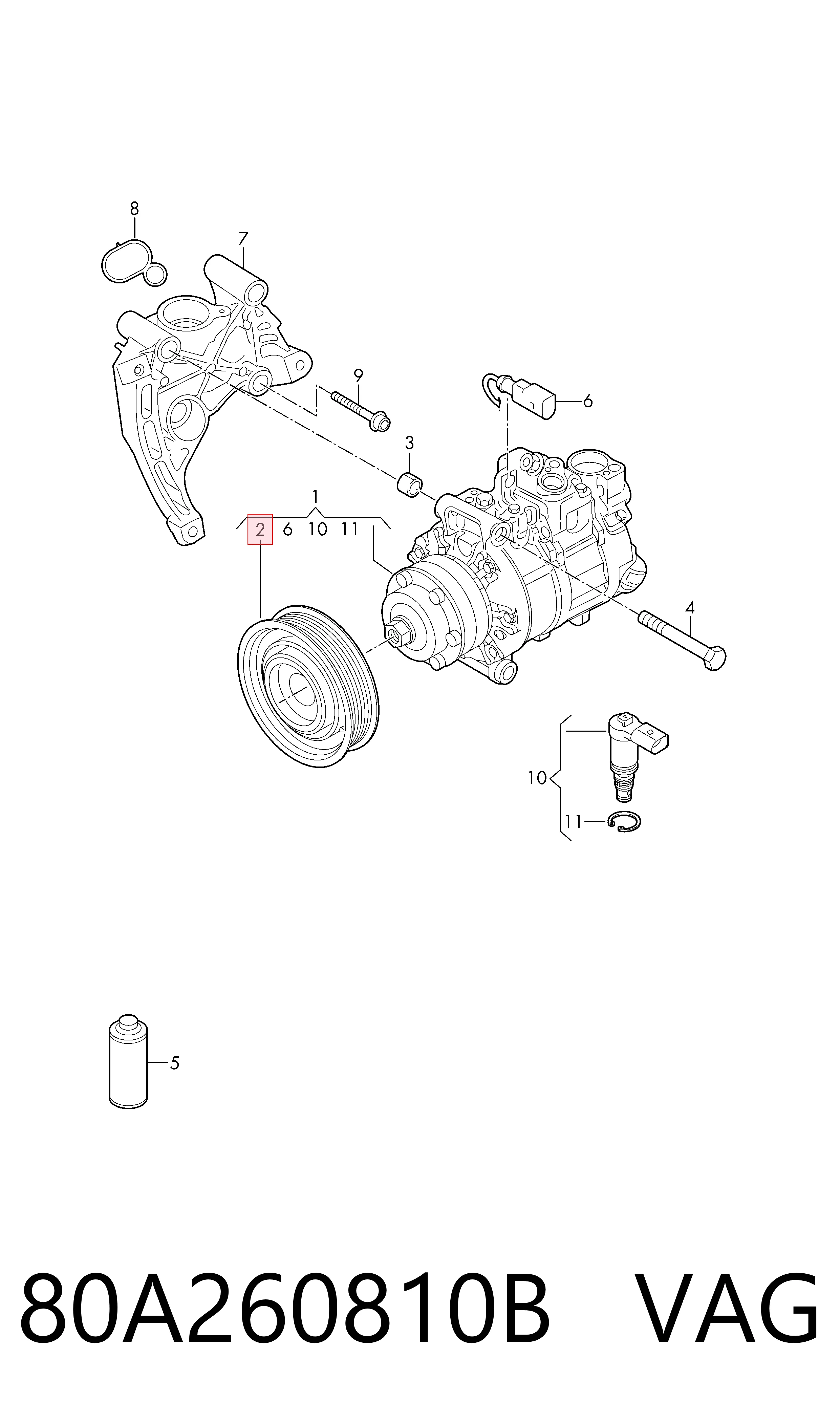 80A260810B VAG