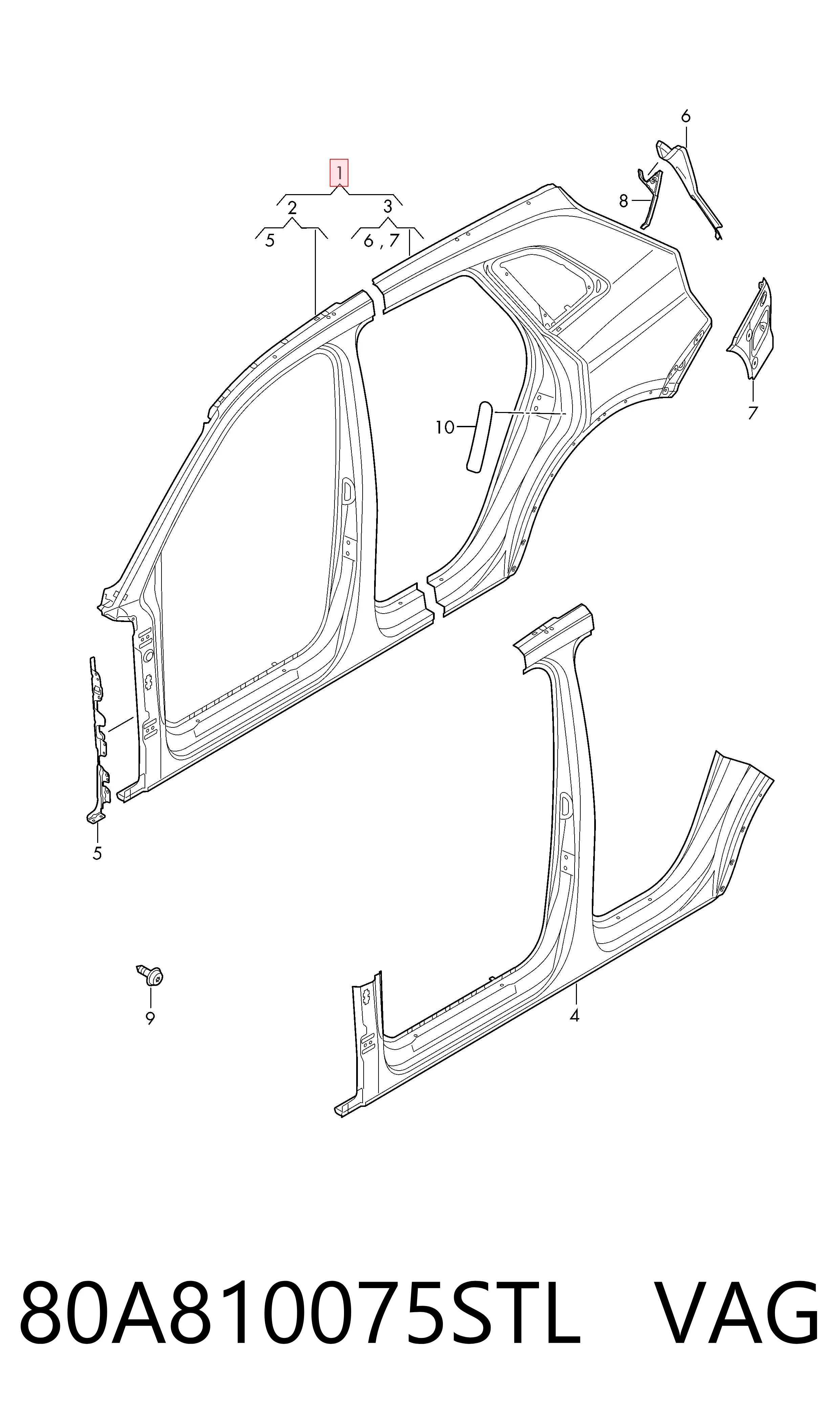 80A810075STL VAG