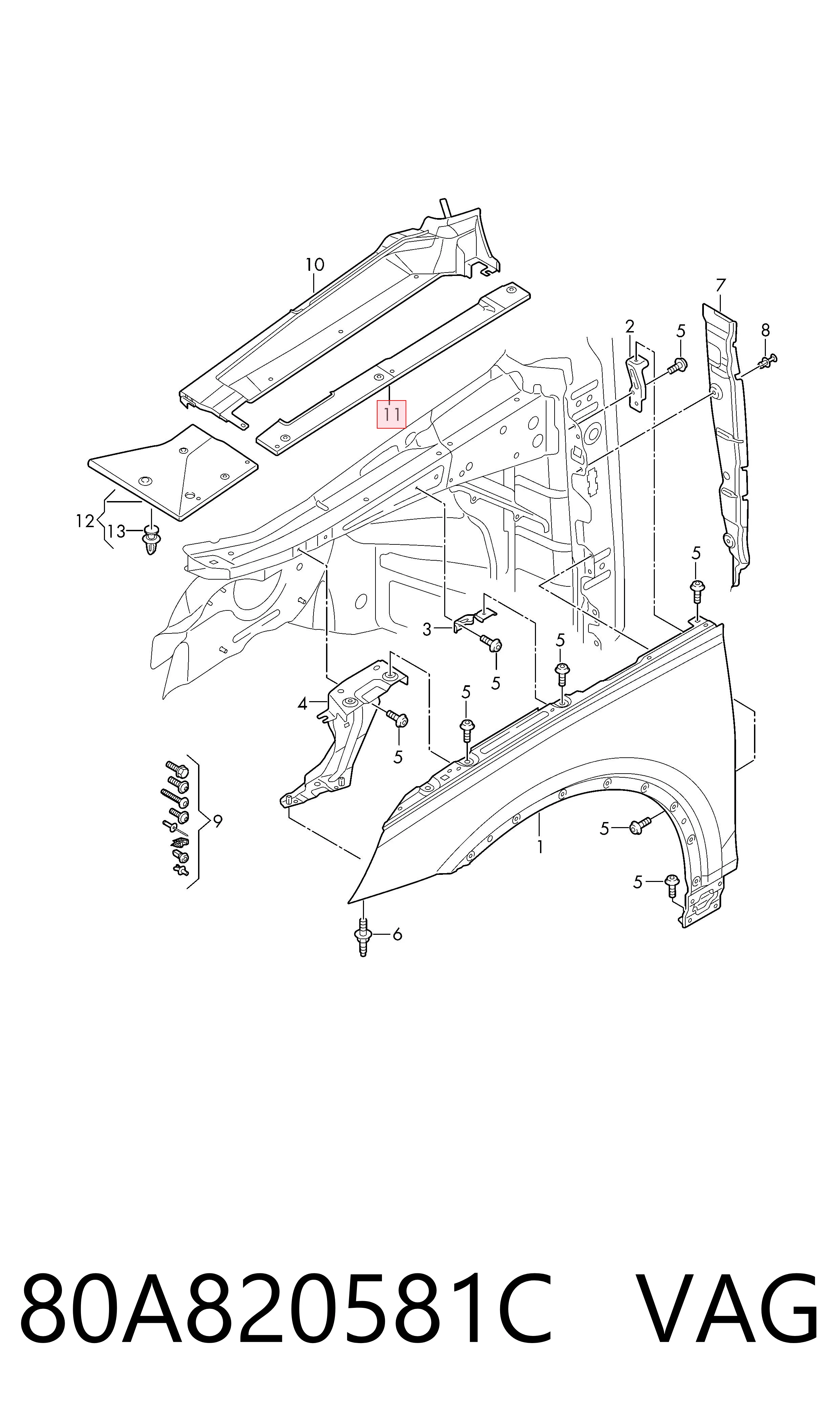 80A820581C VAG 