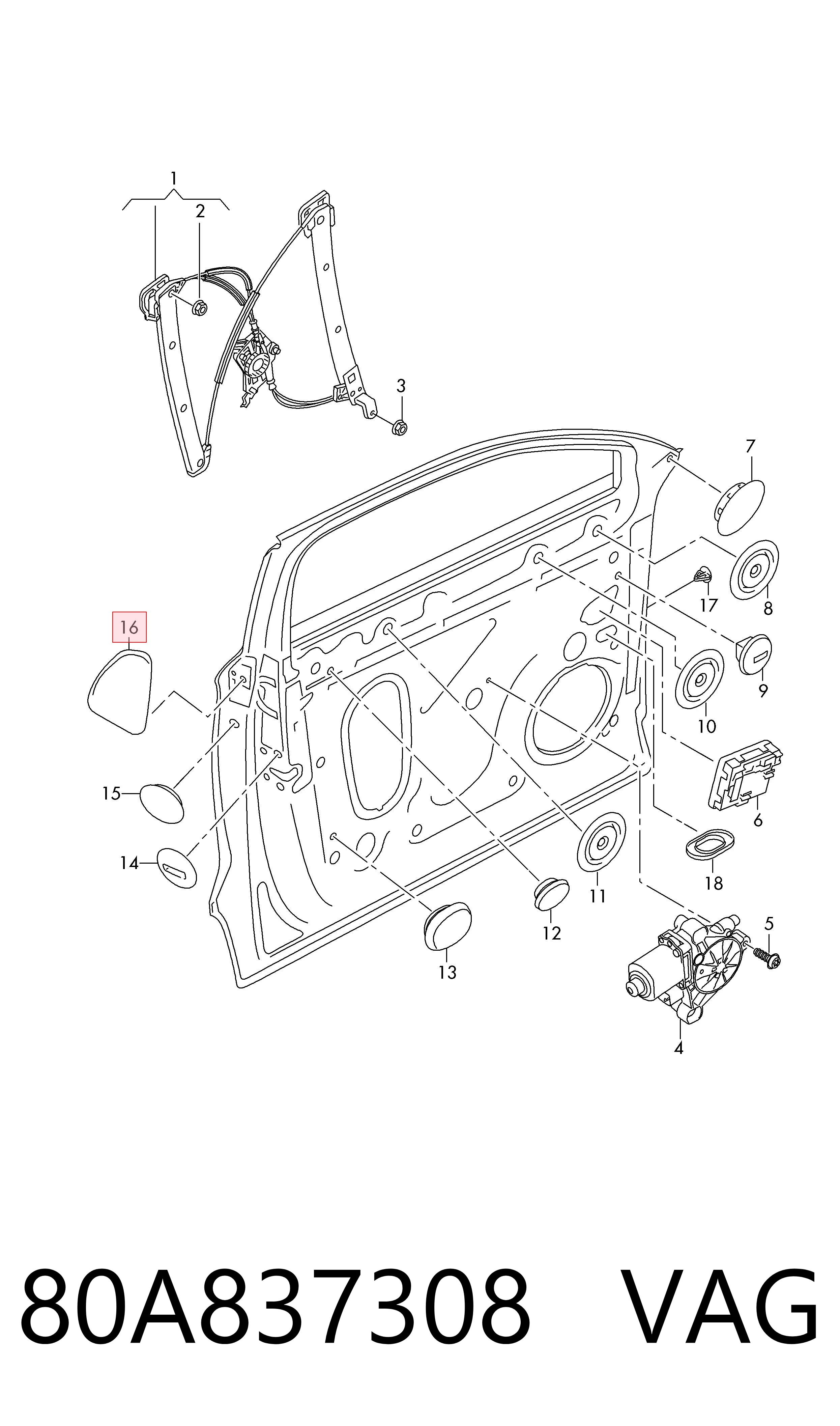  VAG 80A837308 preço, a partir de 11,69 USD