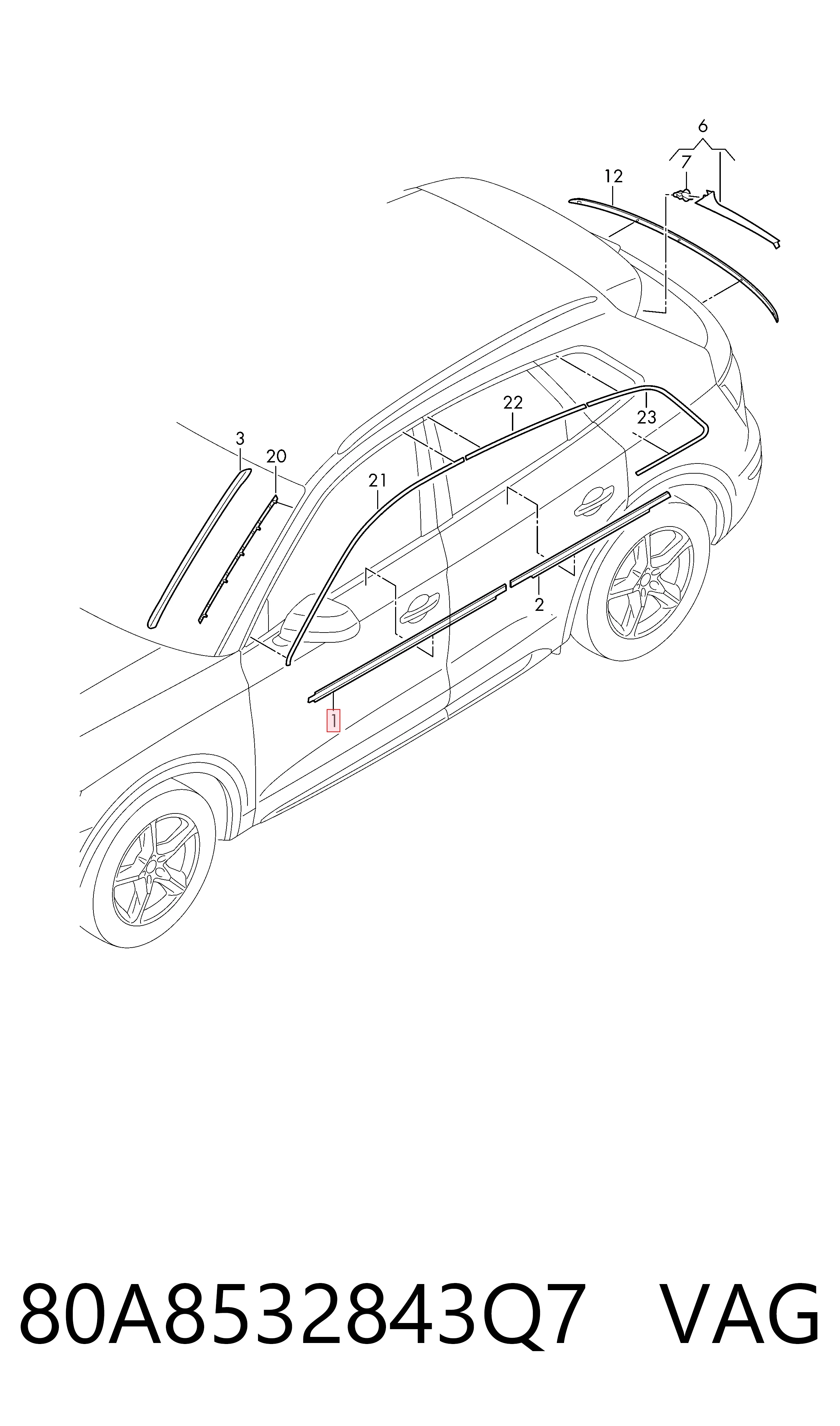 80A8532843Q7 VAG