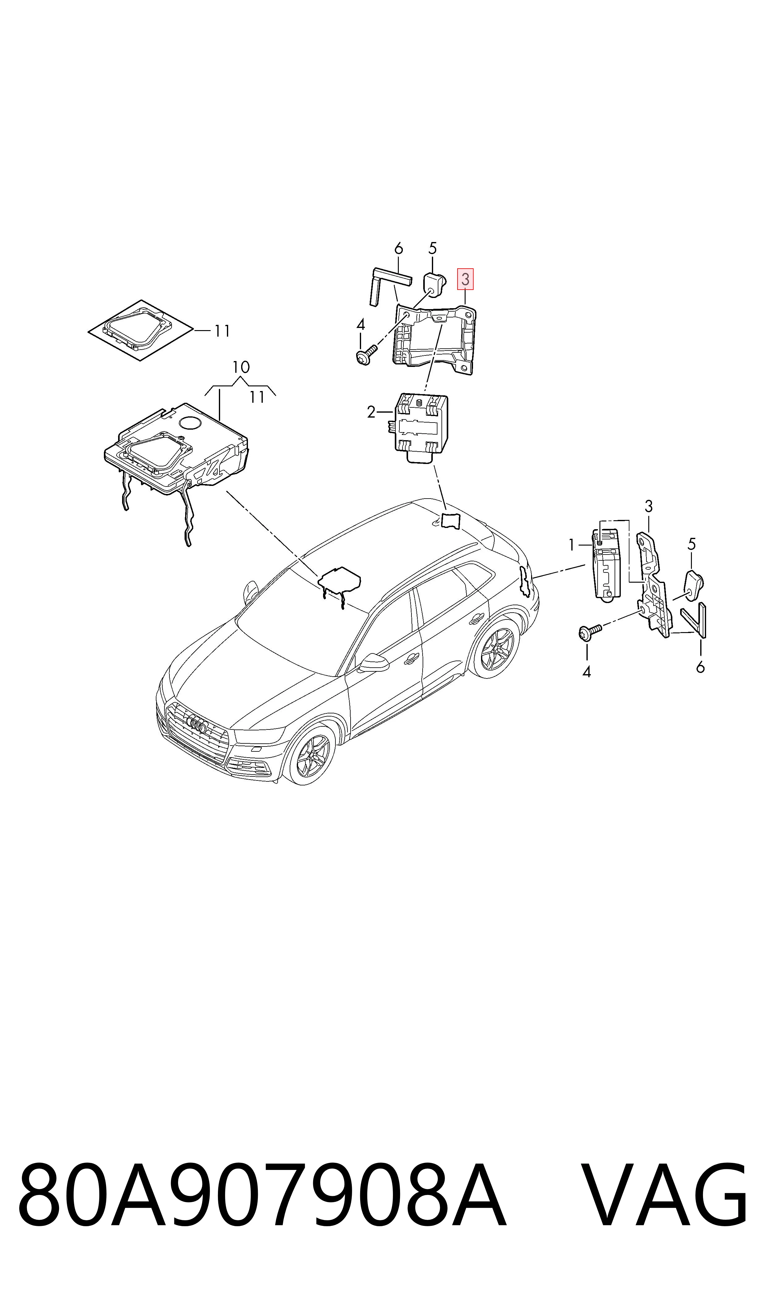  VAG 80A907908A preço, a partir de 24,45 USD