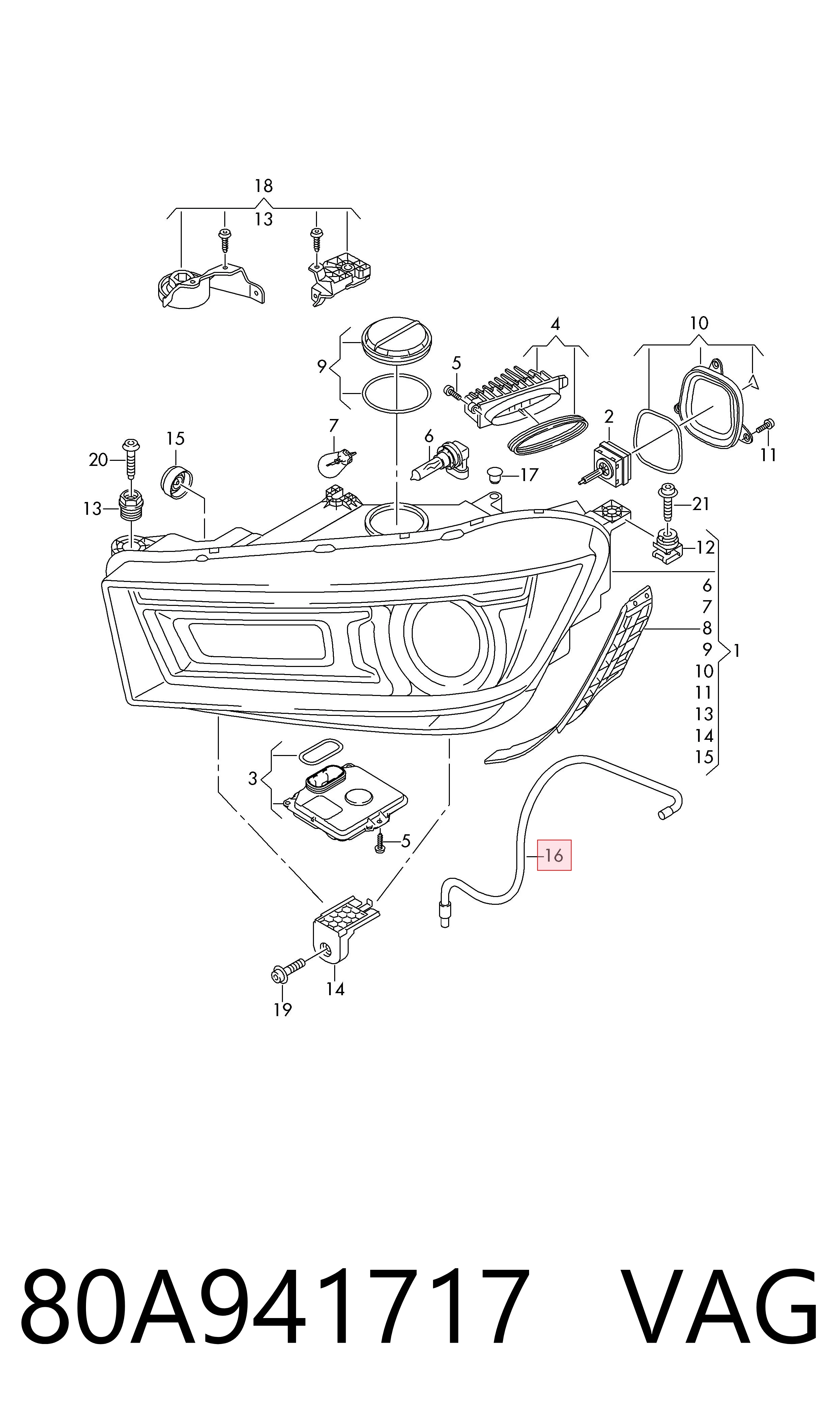 Mangueira de fluido para lavador das luzes VAG 80A941717 preço, a partir de 30,05 USD