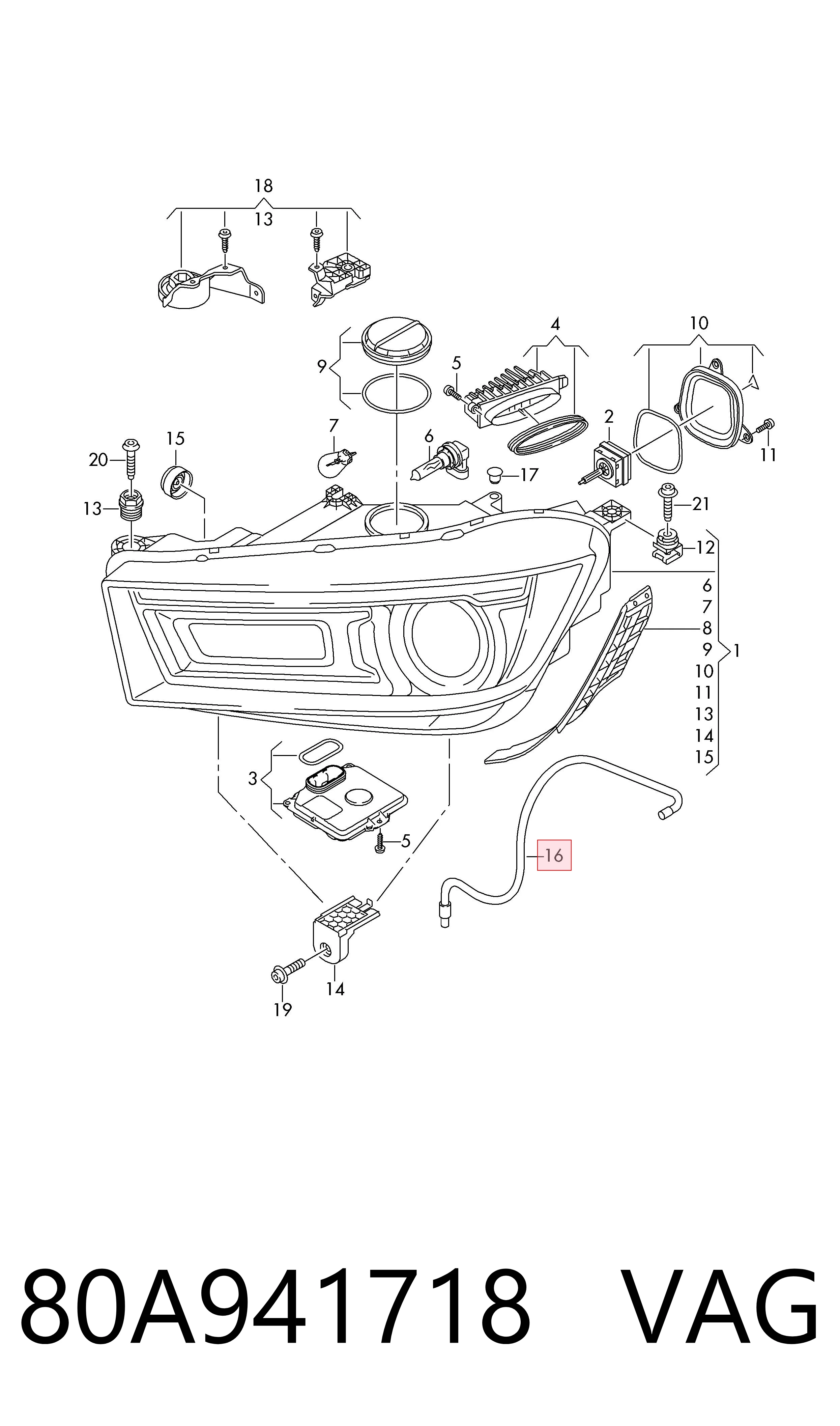 Mangueira de fluido para lavador das luzes VAG 80A941718 preço, a partir de 30,05 USD