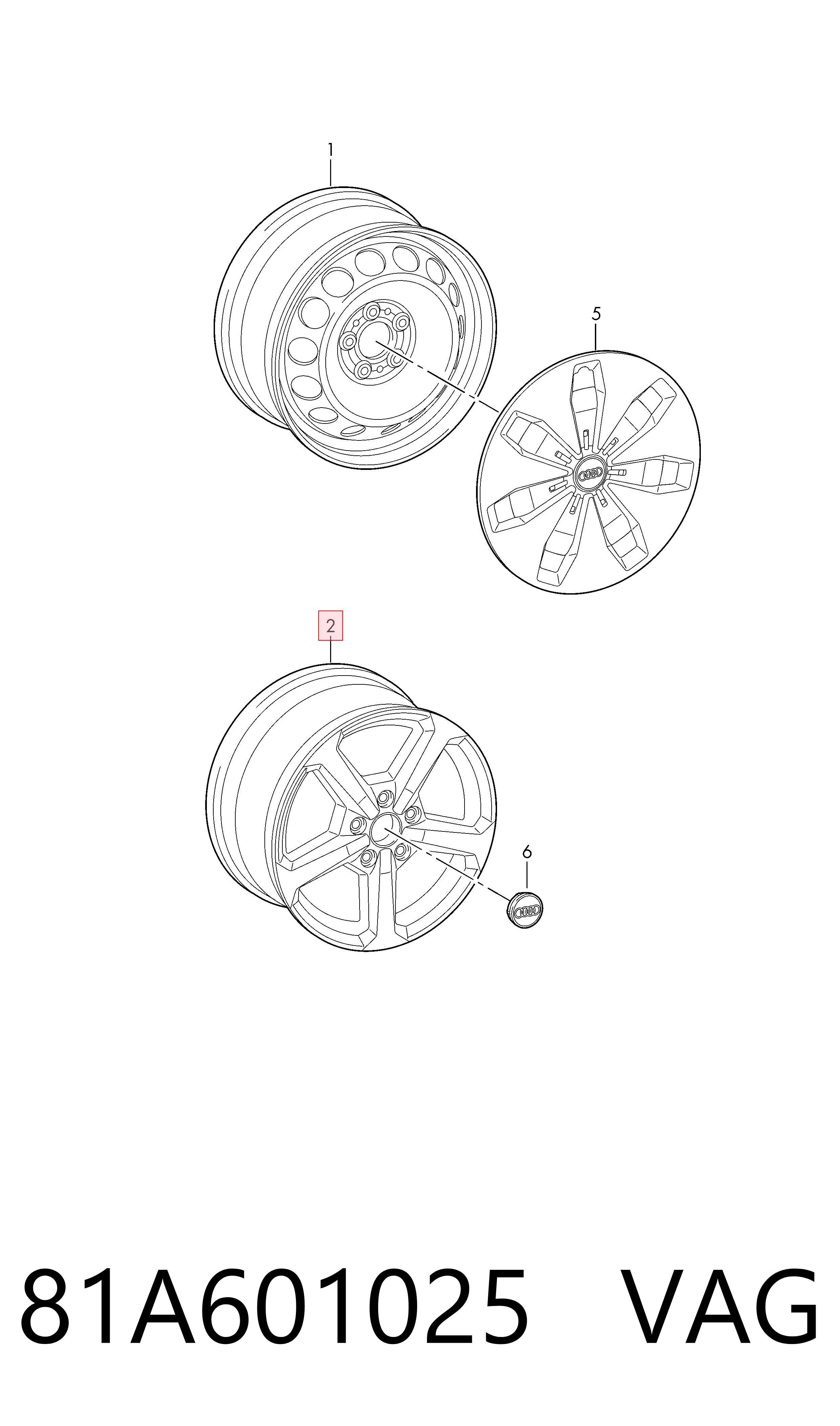 81A601025 VAG
