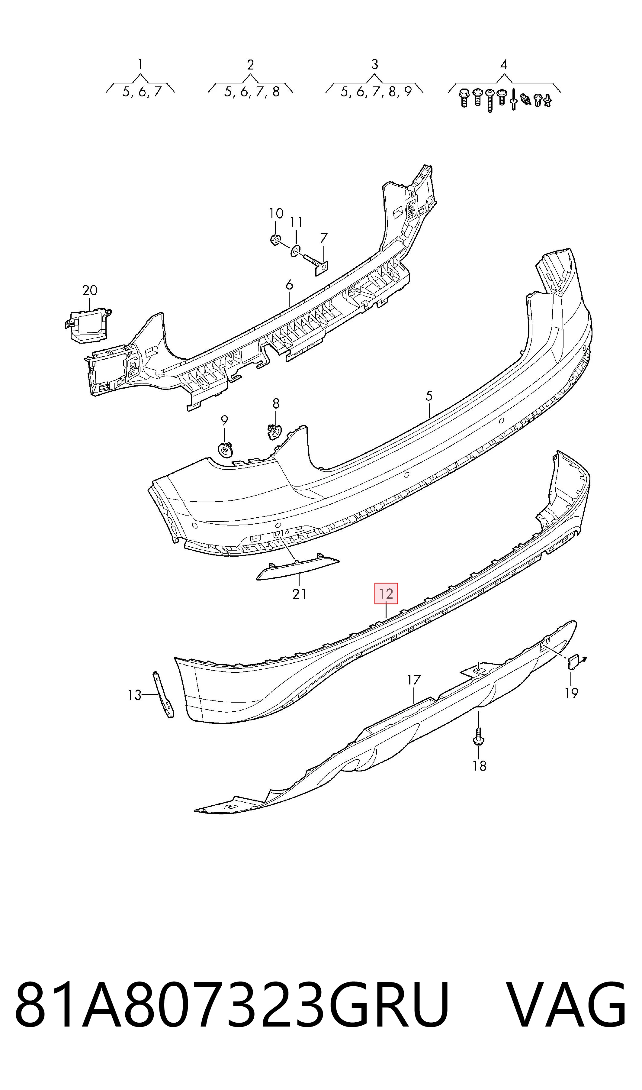 81A807323GRU VAG