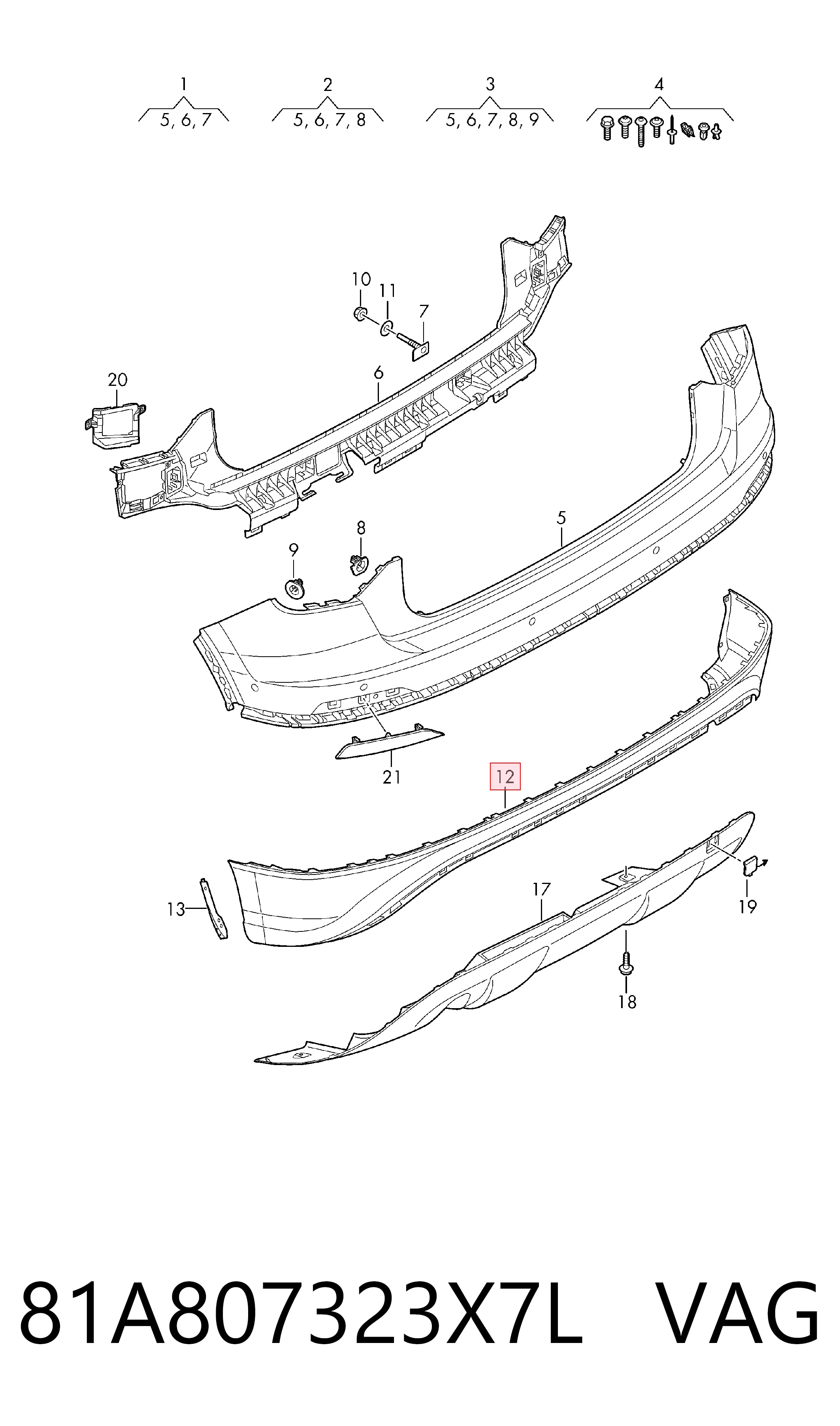 81A807323X7L VAG