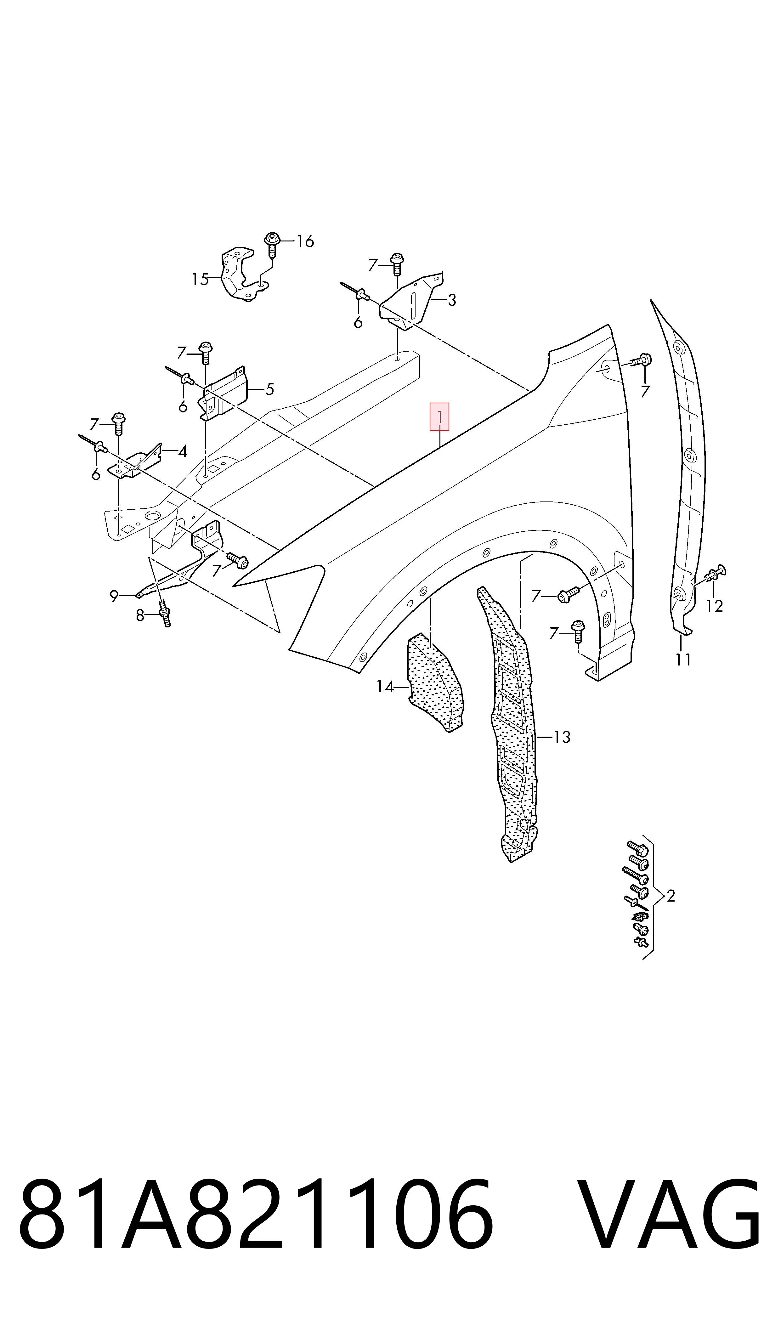 Pára-lama dianteiro direito Audi Q2 preço, a partir de 140,92 USD
