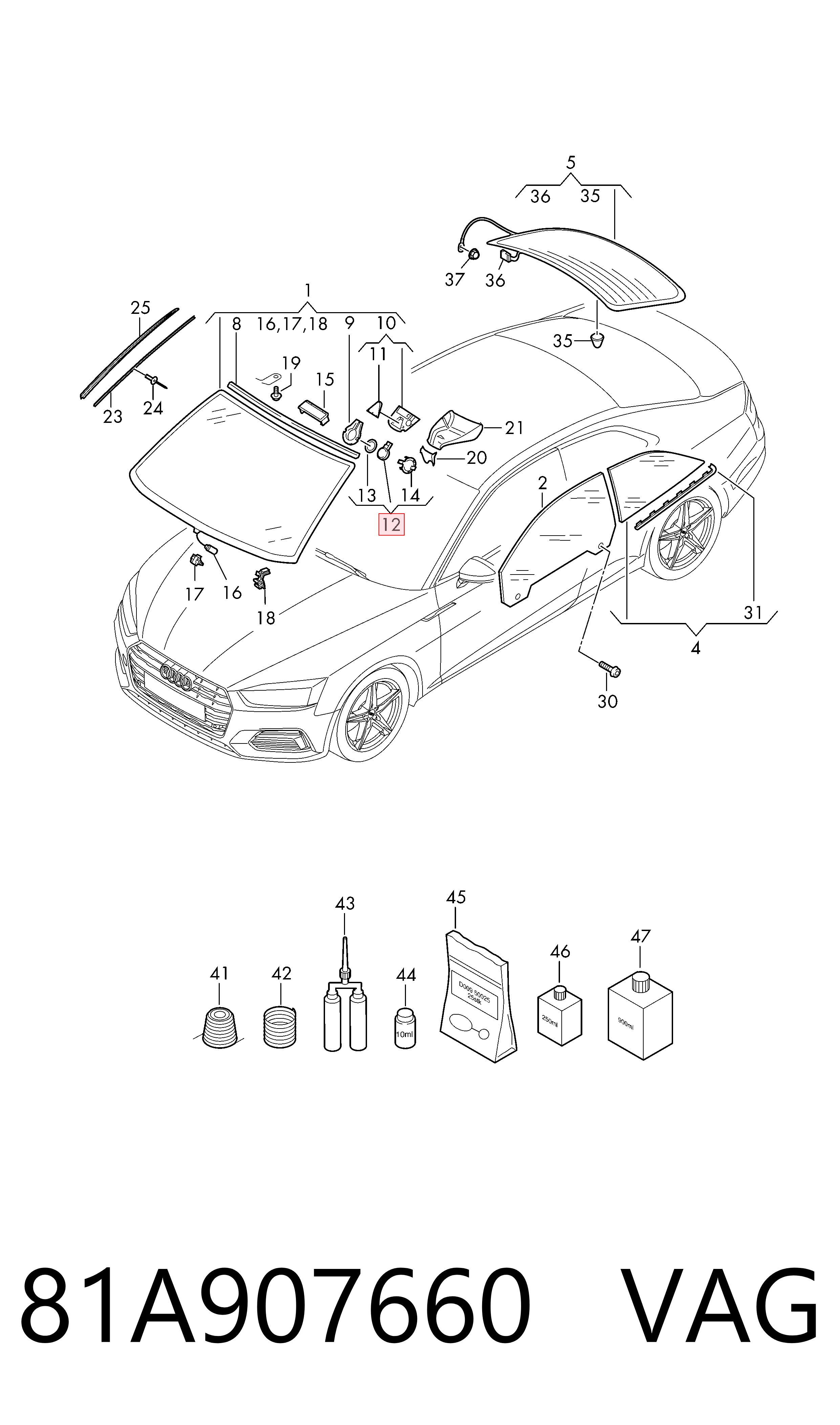 Sensor de chuva para Seat ATECA  KH7, KHP