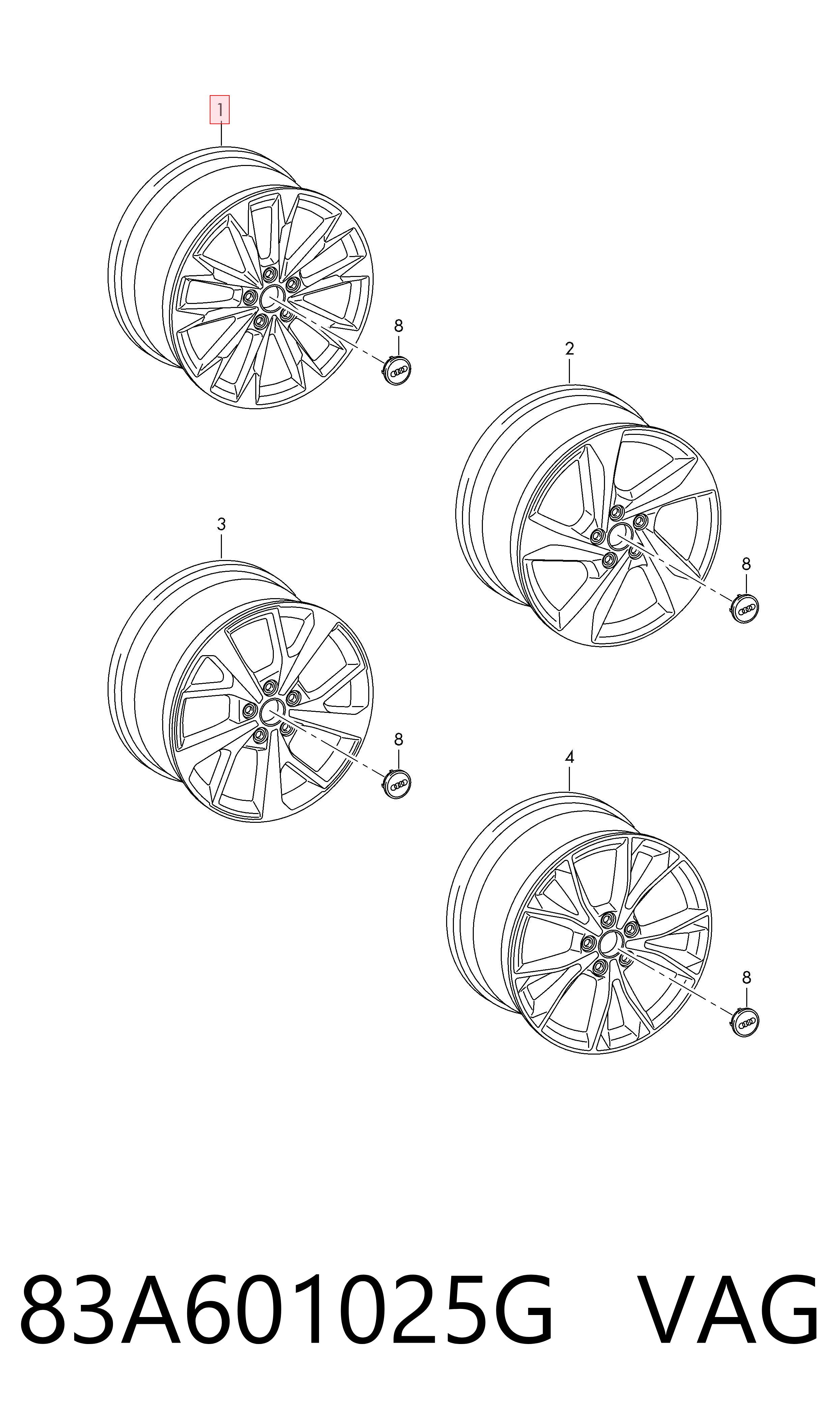 83A601025G VAG