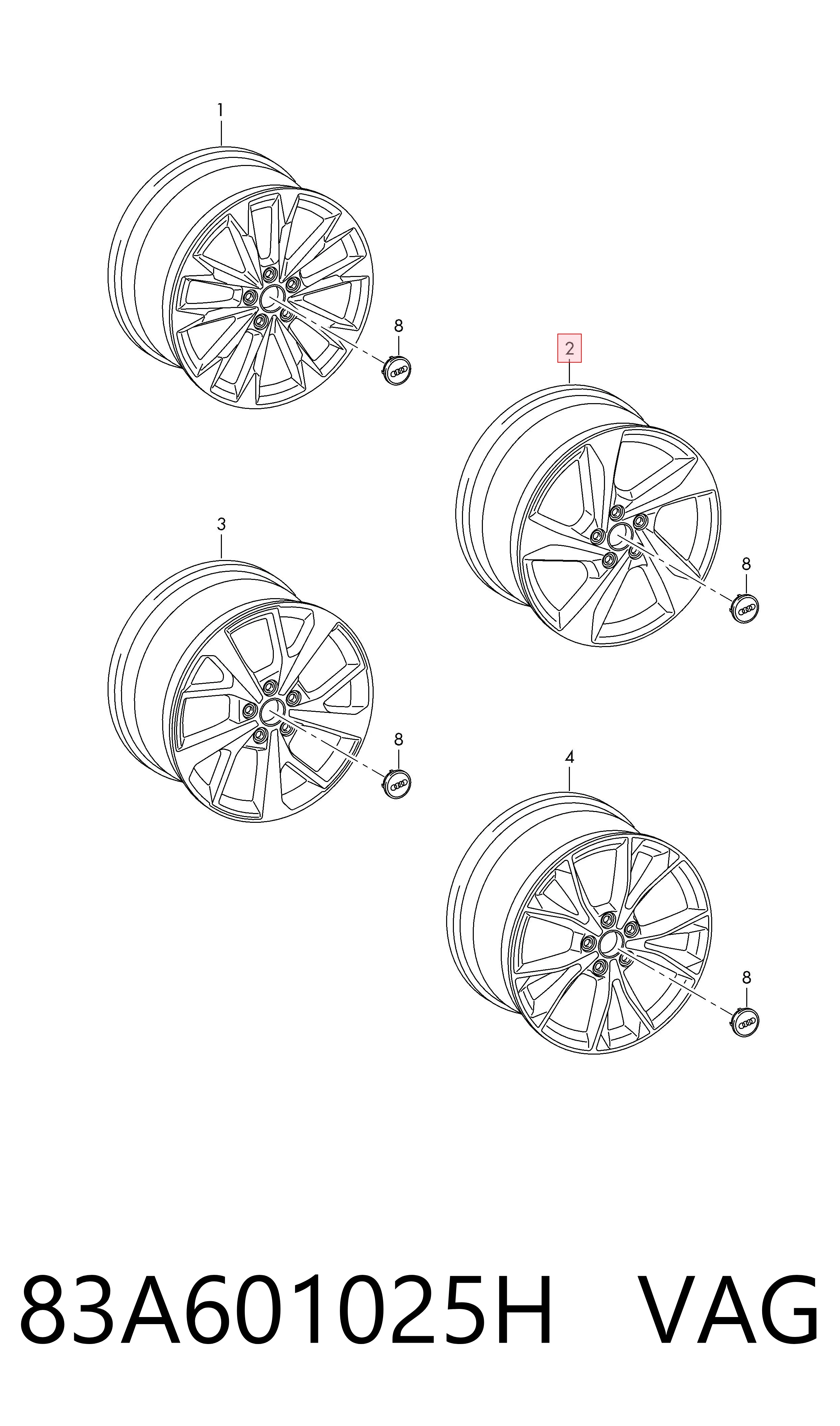 83A601025H VAG